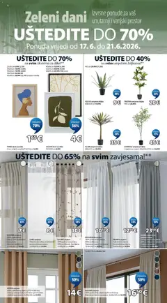 JYSK Katalog - Pregled kataloga iz trgovine JYSK, vrijedi od 17.06.2026 | Stranica: 12 | Proizvodi: Zavjesa, Okvir za slike