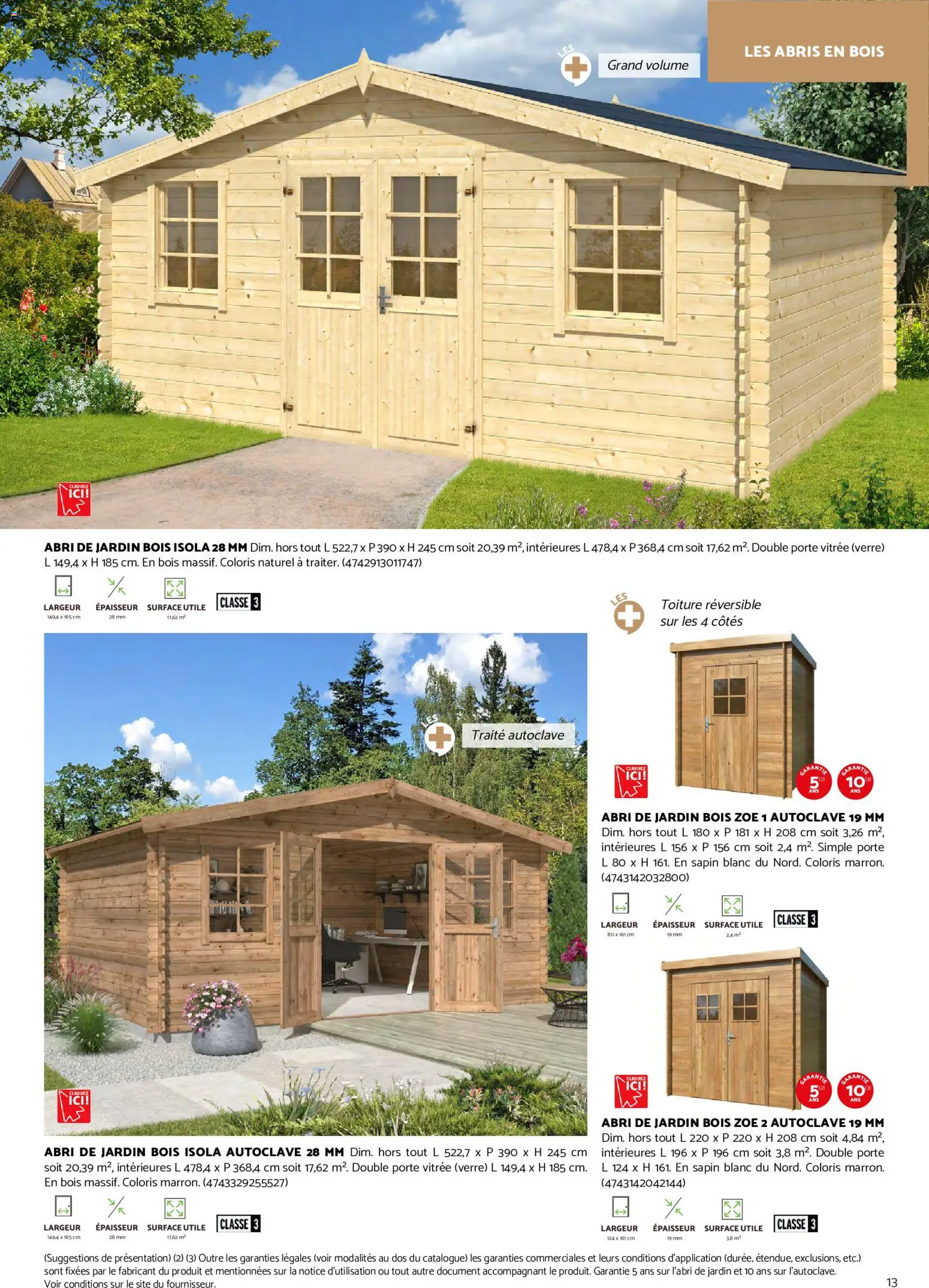 {H1} | Page: 13 | Produits: Porte, Abri de jardin bois, Abri de jardin