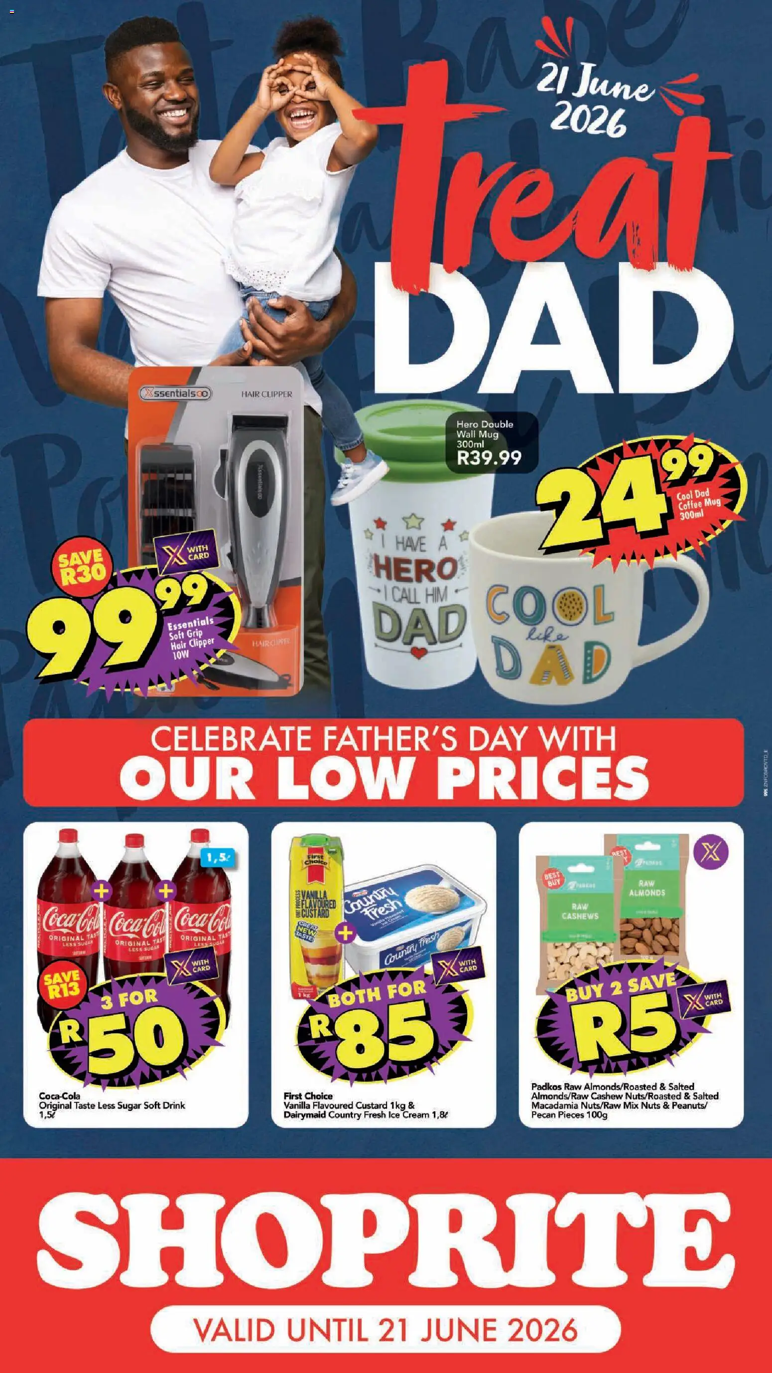 New Shoprite catalogue – valid from 15.06.2026 | Page: 1 | Products: Custard, Hair clipper, Nuts, Cream