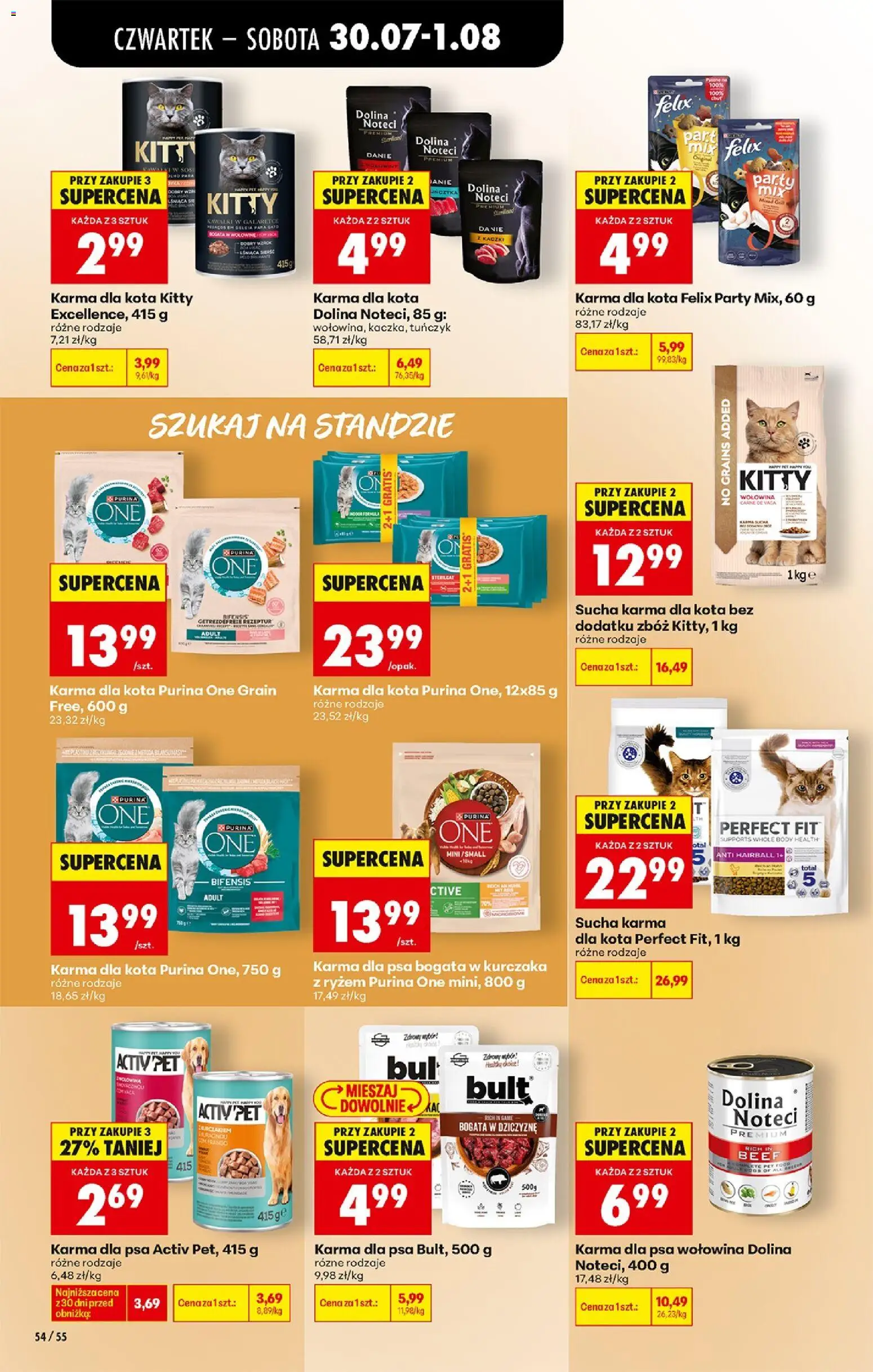 Biedronka Polsko leták - Codziennie niskie ceny od 30.07.2026 | Strana: 80 | Produkty: Felix, Purina, Purina one, Body