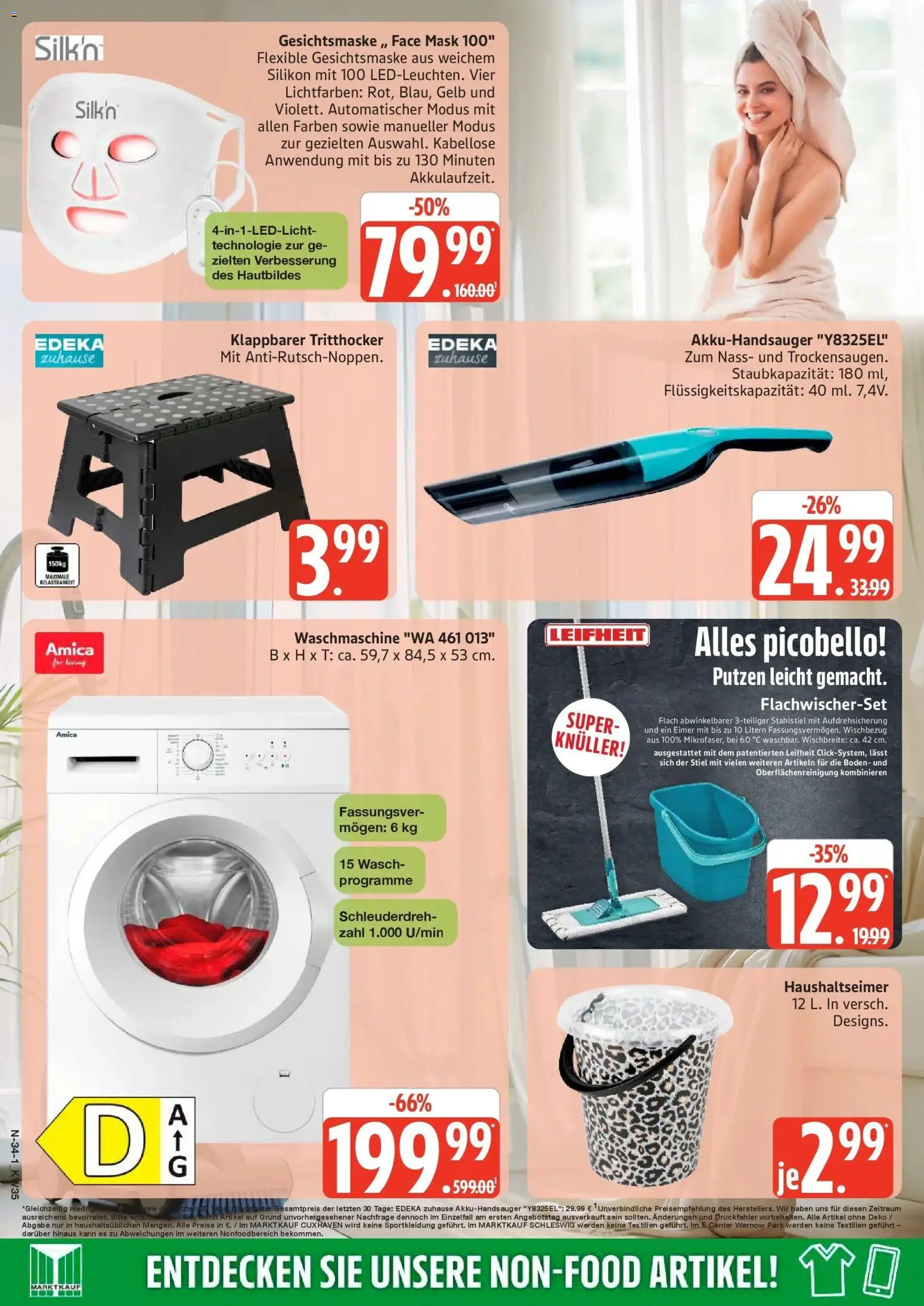 Marktkauf Prospekt Buxtehude (ab 24.08.2026) » Angebote online | Seite: 34 | Produkte: Waschmaschine, Reis, Gesichtsmaske