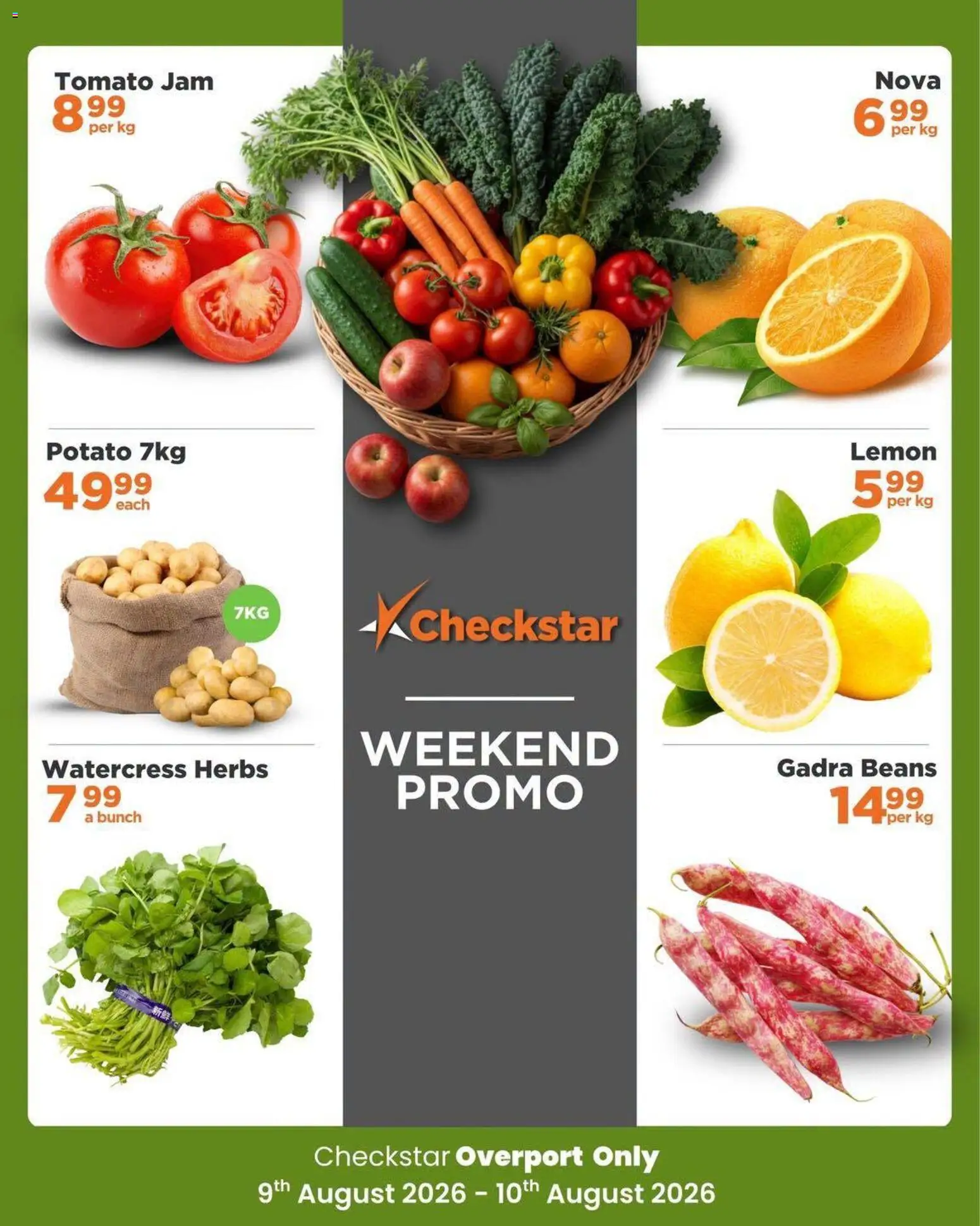 New Check Star catalogue – valid from 09/08/2026 | Page: 1 | Products: Beans, Jam, Herbs, Lemon