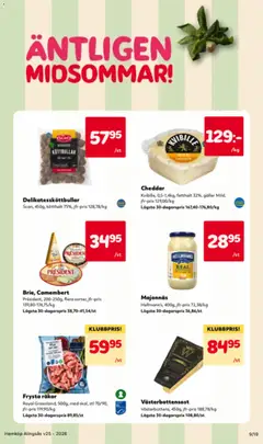 Brie, Camembert, Président, 200-250g, flera sorter - Förhandsvisning av reklamblad från butik Hemköp aktuell från 15.06.2026 | Sida: 9