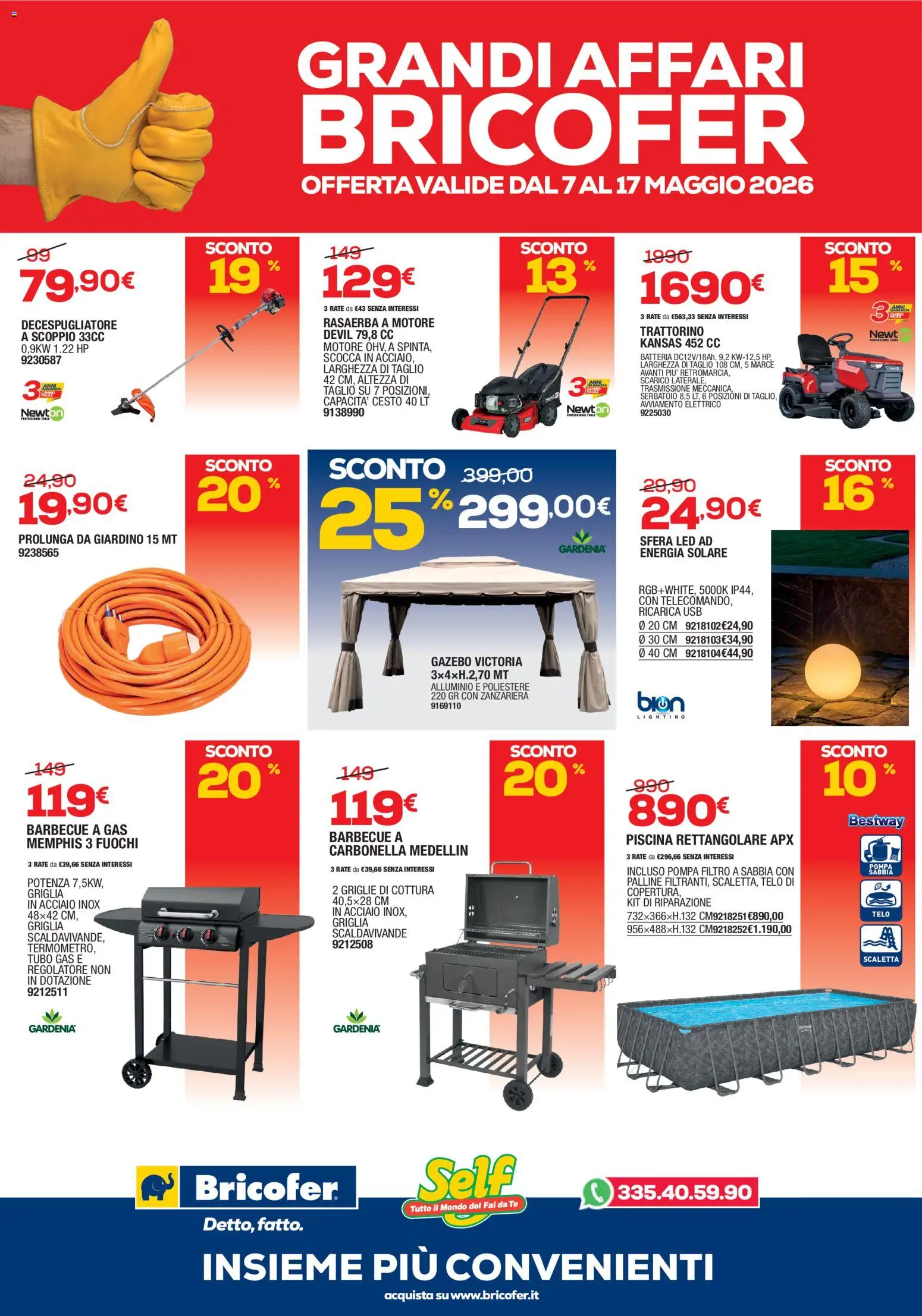 Volantino Self del 07.05.2026 | Pagina: 2 | Prodotti: Barbecue, Barbecue a gas, Trattorino, Alluminio