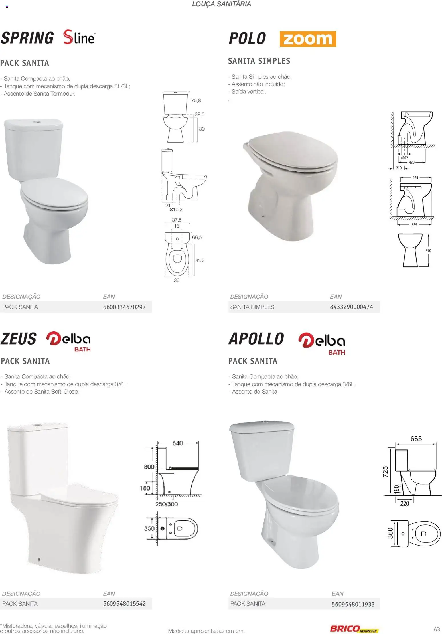 BricoMarché Catálogo de Inspiração Banho │ válido de 15.06.2026 | Página: 63 | Produtos: Tanque, Louça sanitária