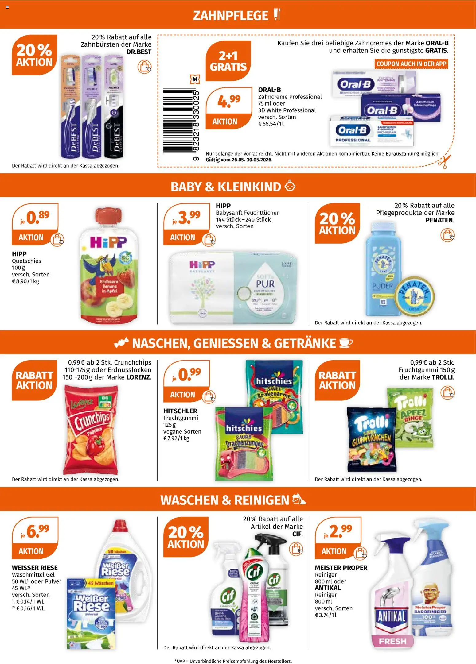 Müller Flugblatt gültig ab 26.05.2026 | Seite: 3 | Produkte: Puder, Äpfel, Waschmittel