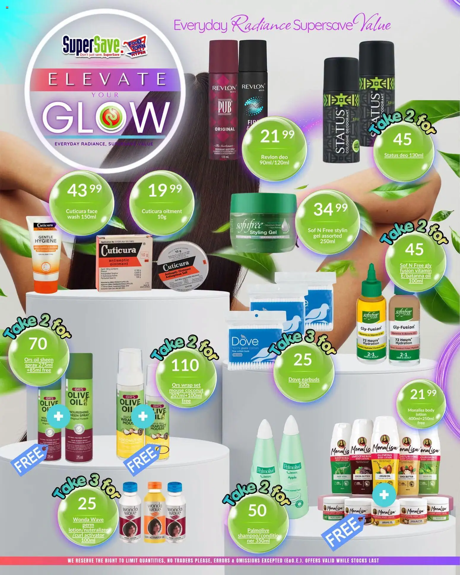 New Super Save catalogue – valid from 19/07/2026 | Page: 2 | Products: Earbuds, Mouse, Body cream, Cotton buds