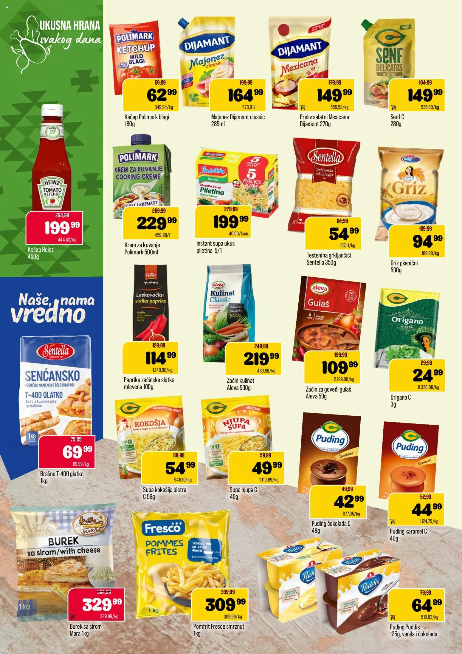 Podunavlje katalog - važi od 15.07.2026 | Strana: 6 | Proizvode: Puding, Brašno, Pomfrit, Piletina