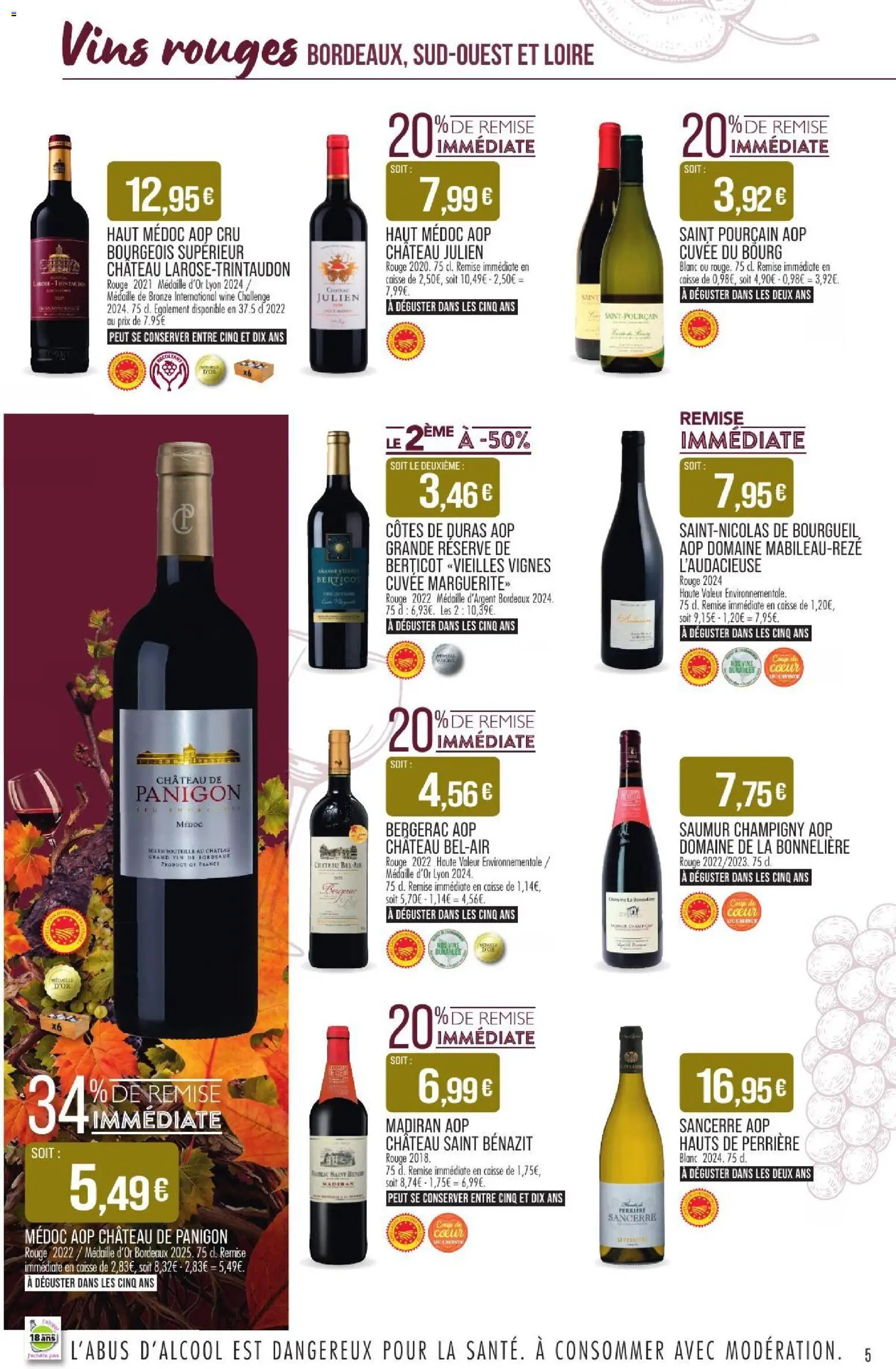 {H1} | Page: 5 | Produits: Bouteille, Vin