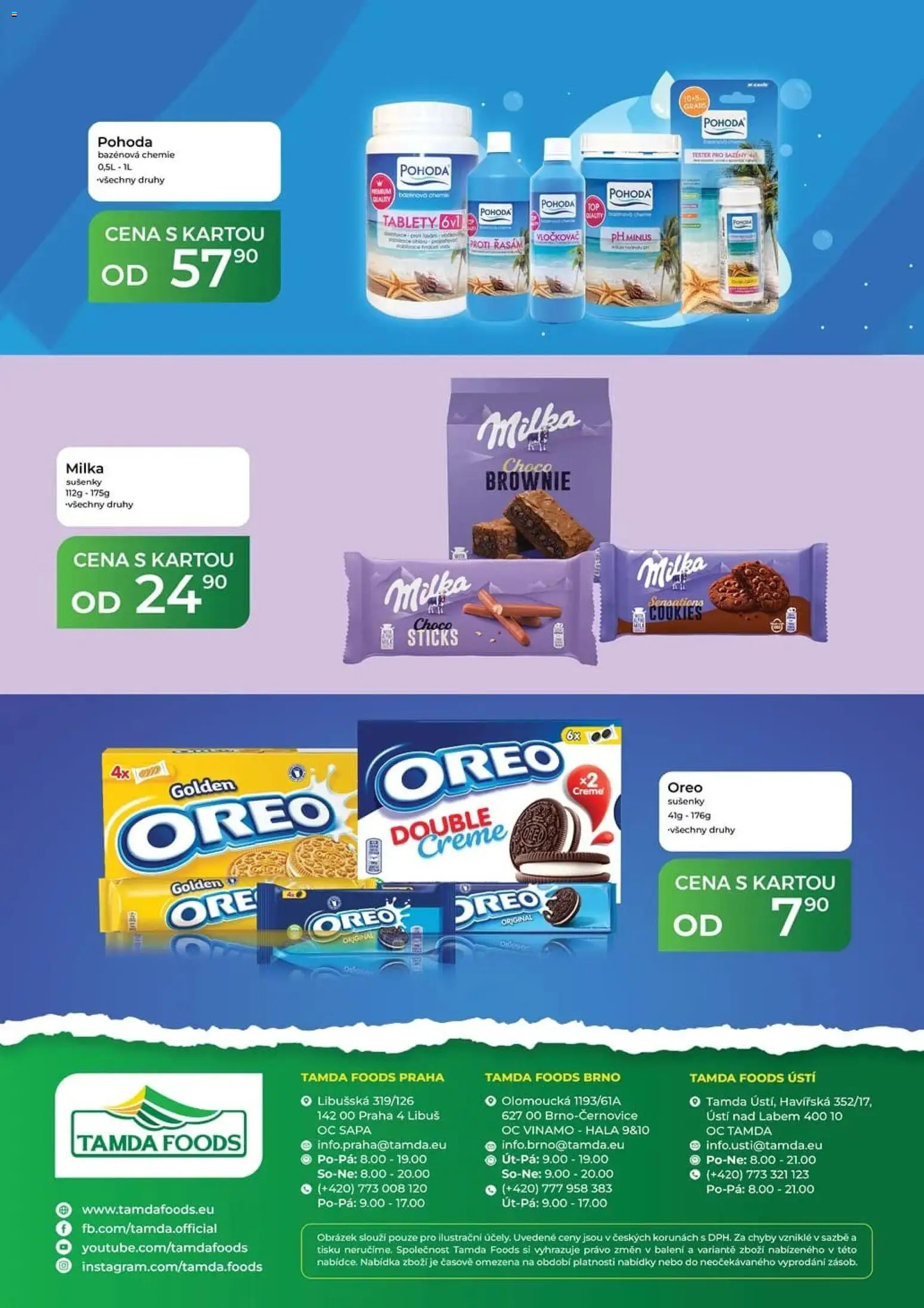 Tamda Foods leták od 30.09.2026 | Strana: 60 | Produkty: Bazénová chemie, Cookies, Brownie, Sušenky