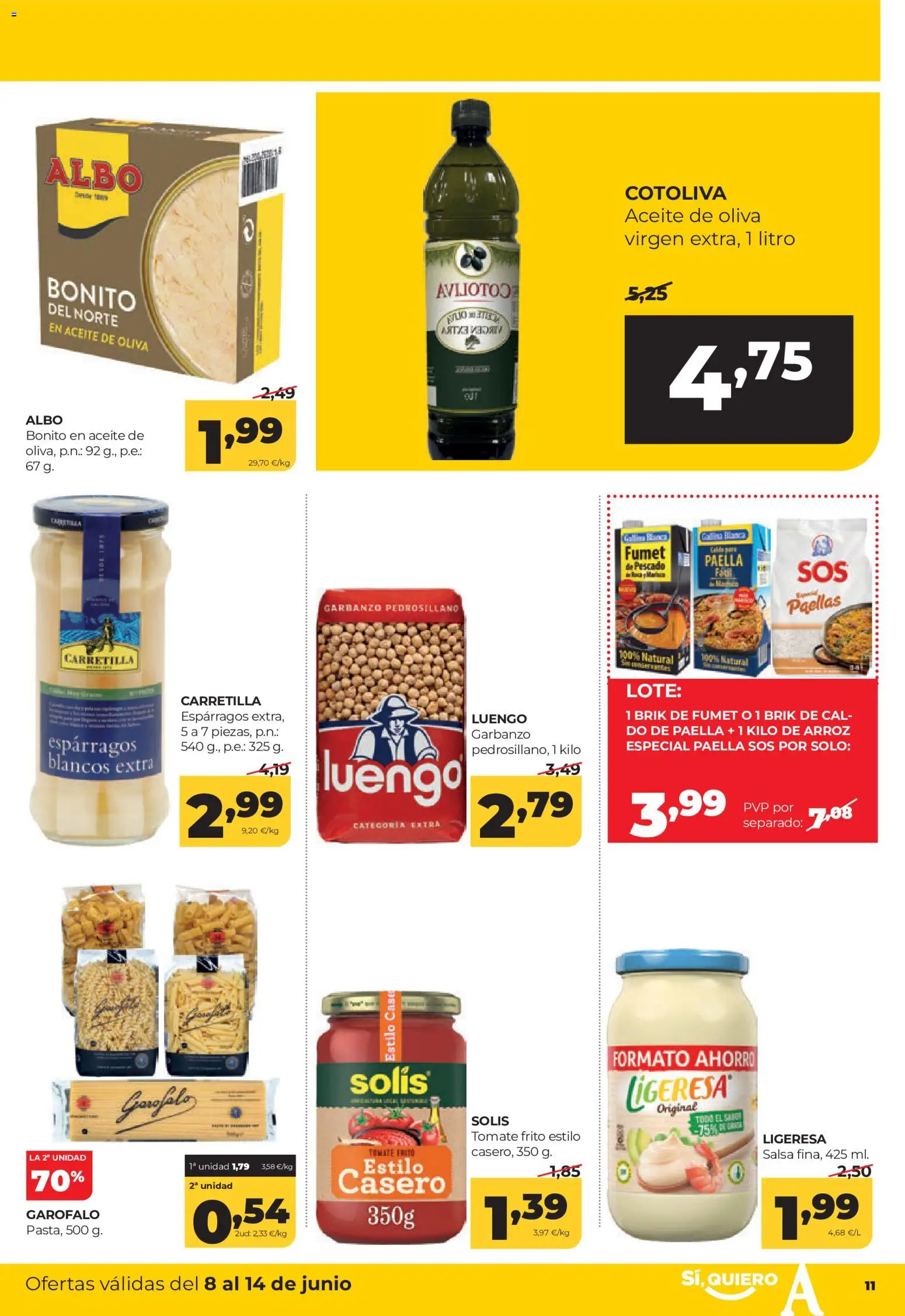 Alimerka folleto Castilla y León │ válido desde el 08.06.2026 | Página: 12 | Productos: Arroz, Pescado, Νερό καρύδας, Aceite de oliva