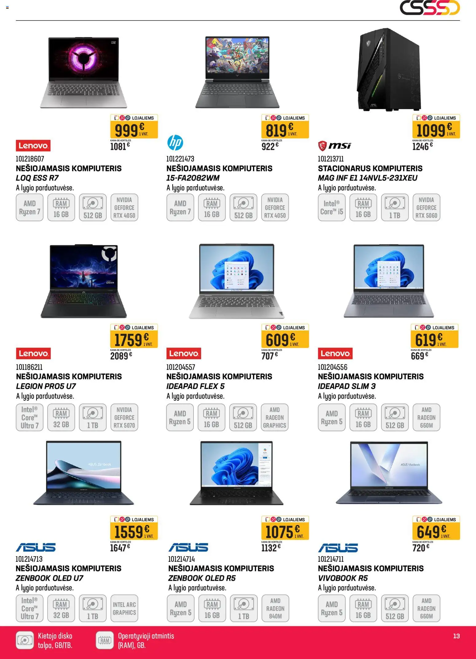 Senukai akcijos nuo 06.05.2026 | Puslapis: 13 | Prekių: Kompiuteris