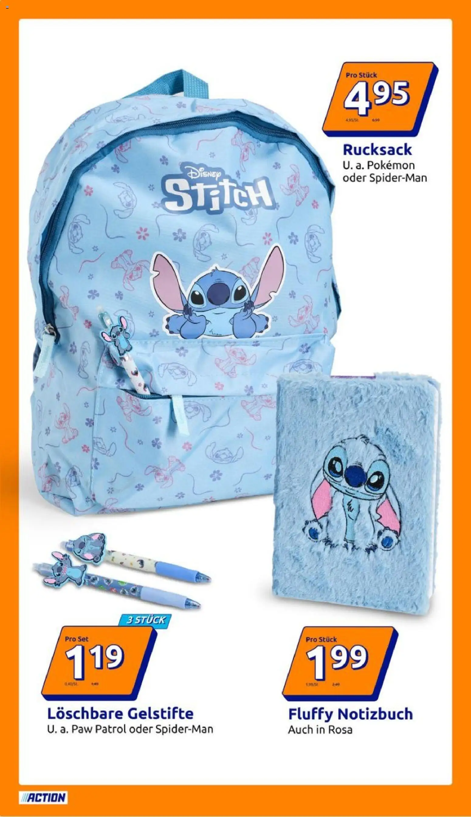 Action Flugblatt gültig ab 24.06.2026 | Seite: 10 | Produkte: Rucksack, Notizbuch