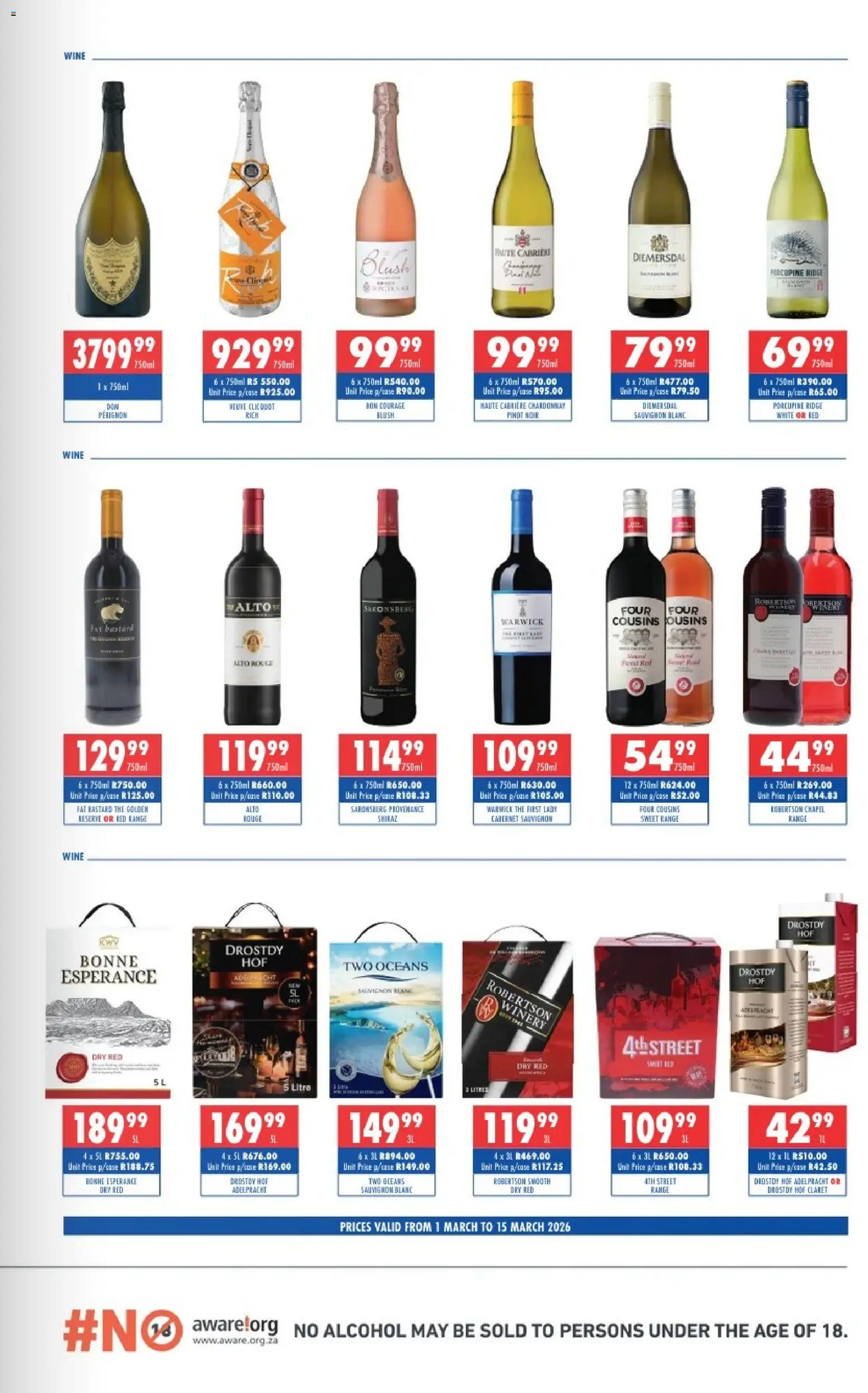 New Ultra Liquors catalogue – valid from 01/03/2026 | Page: 4 | Products: Wine, Blush