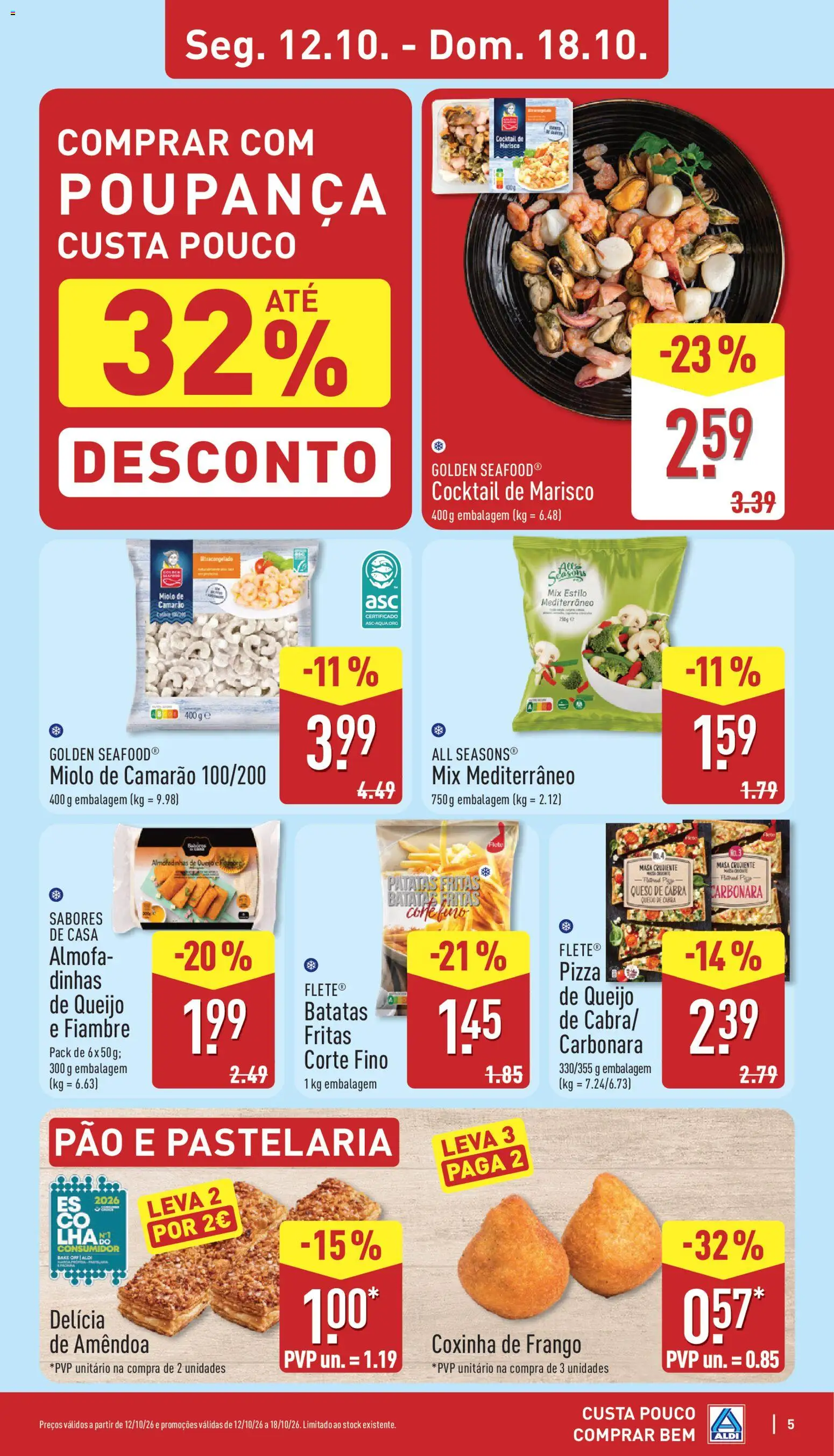 Aldi folheto │ válido de 12/10/2026 | Página: 5 | Produtos: Fiambre, Frango, Batatas, Batatas fritas
