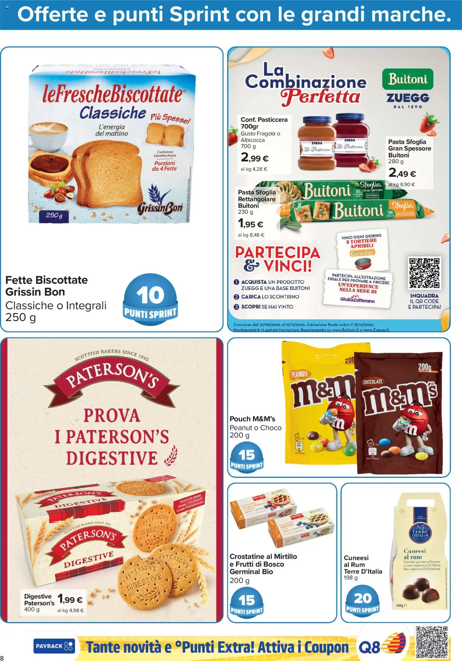 Volantino Carrefour del 23/10/2026 | Pagina: 8 | Prodotti: Frutti di bosco, Cioccolato, Albicocche, Fette biscottate