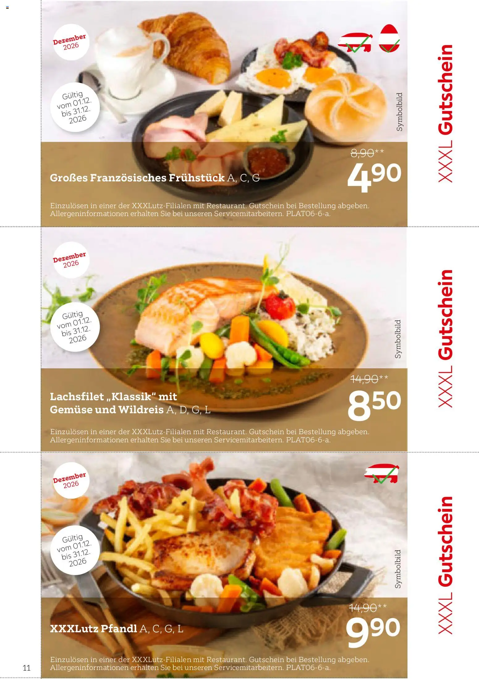 XXXLutz Restaurant gültig ab 01.08.2026 | Seite: 11 | Produkte: Gemüse
