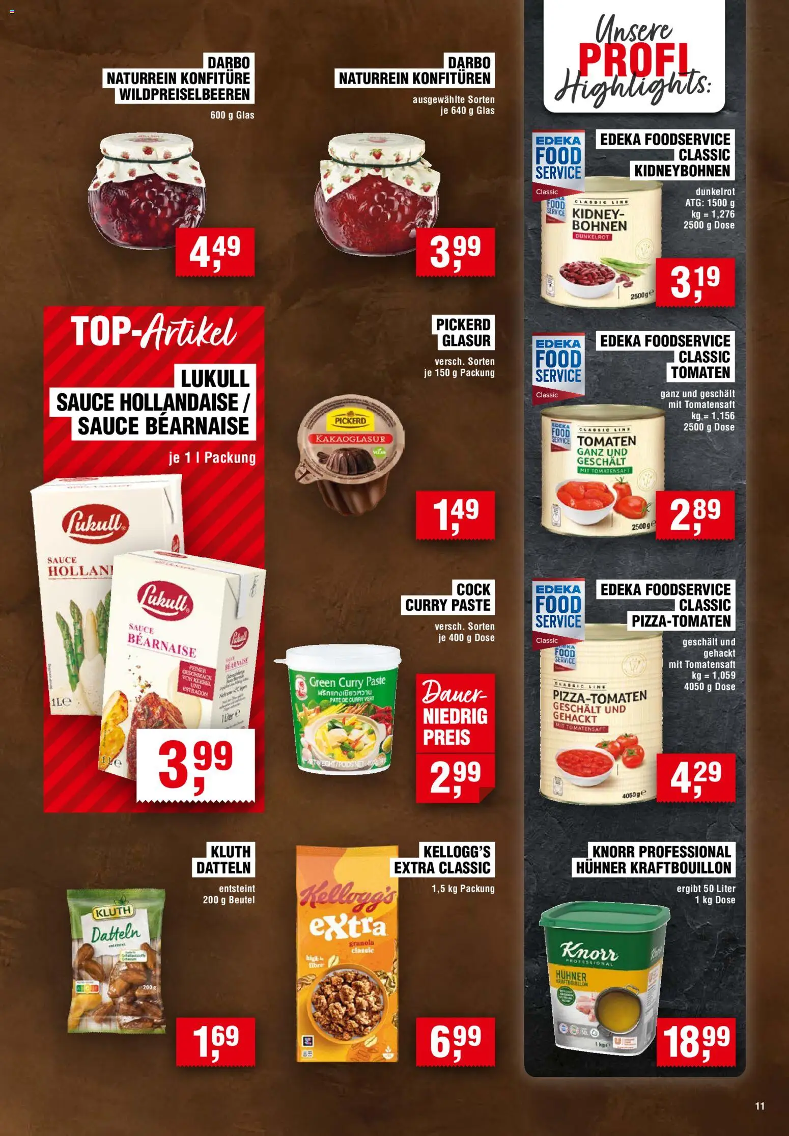 Handelshof Prospekt – gültig ab 05.11.2026 | Seite: 11 | Produkte: Tomaten, Kellogg's, Knorr