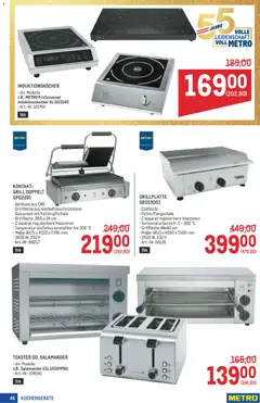 Metro angebote Profi ab 17.09.2026 gültig | Seite: 46 | Produkte: Grill, Toaster