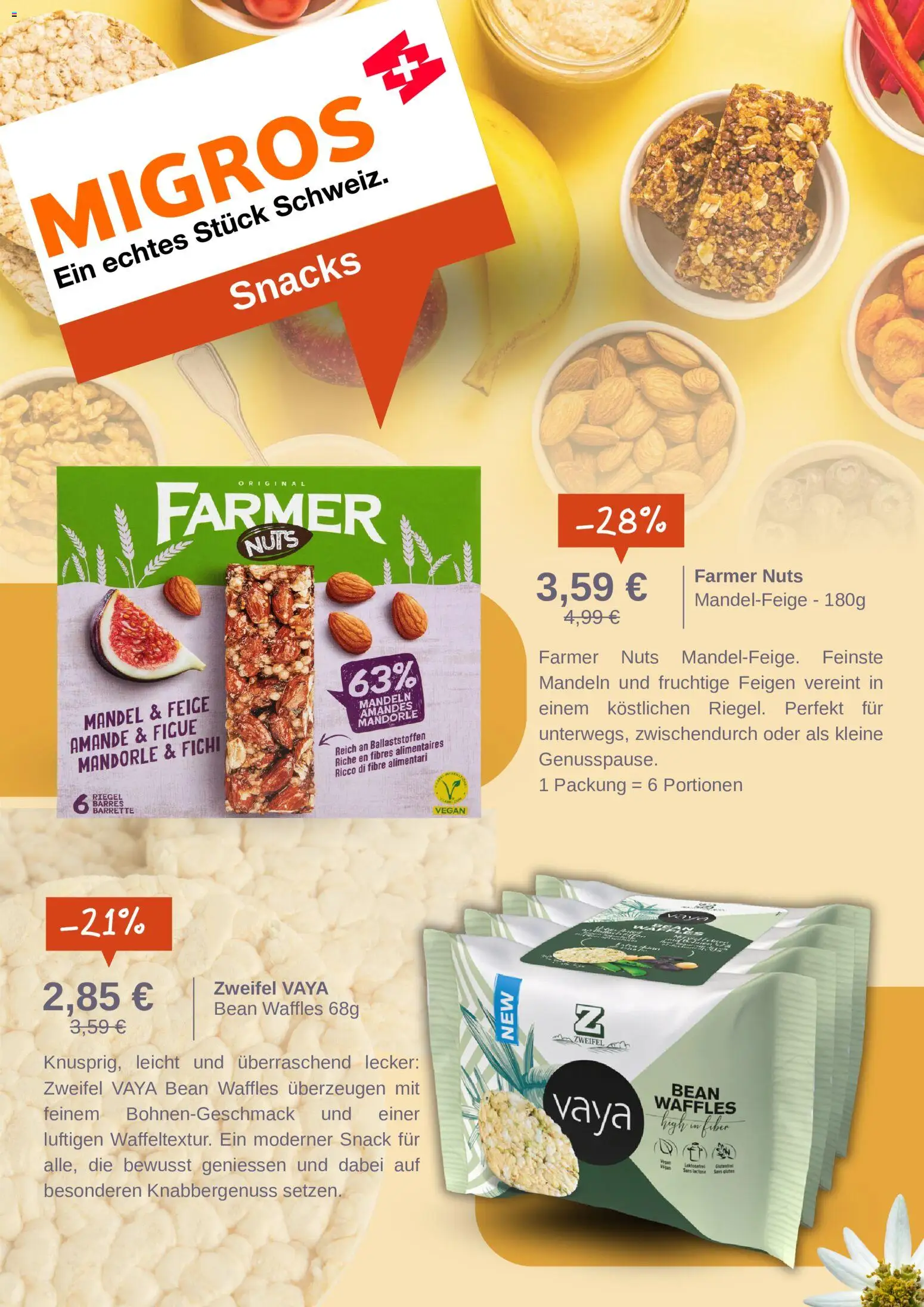 Migros Prospekt – gültig ab 11.08.2026 | Seite: 4 | Produkte: Mandeln, Feigen