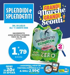 Anteprima del volantino Splendidi e Splendenti volantino valido a partire dal 29/07/2026