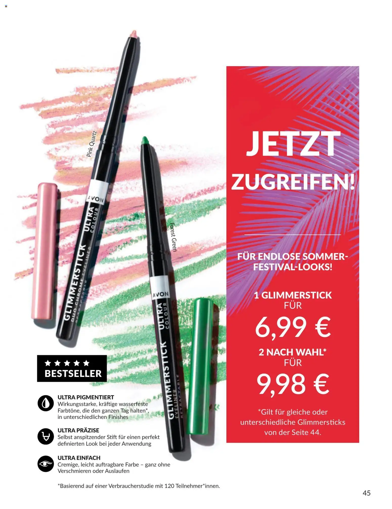AVON Katalog Juli 2026 – gültig ab 01.07.2026 | Seite: 45 | Produkte: Eyeliner