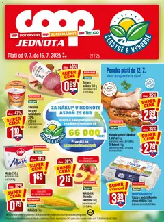 COOP Jednota leták platný od 09.07.2026