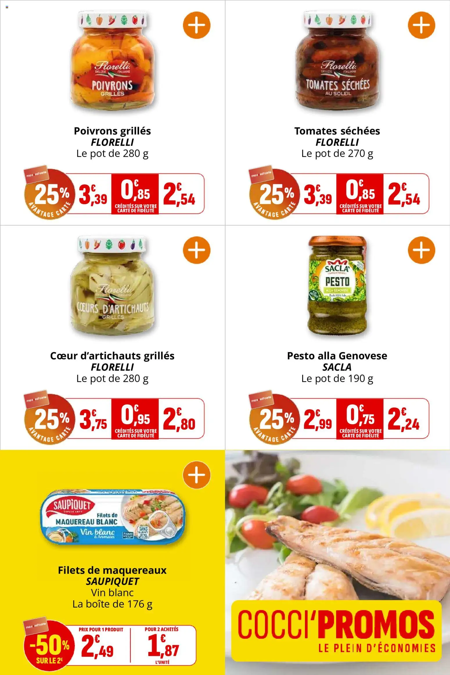 {H1} | Page: 32 | Produits: Florelli, Vin blanc, Tomates séchées, Vin