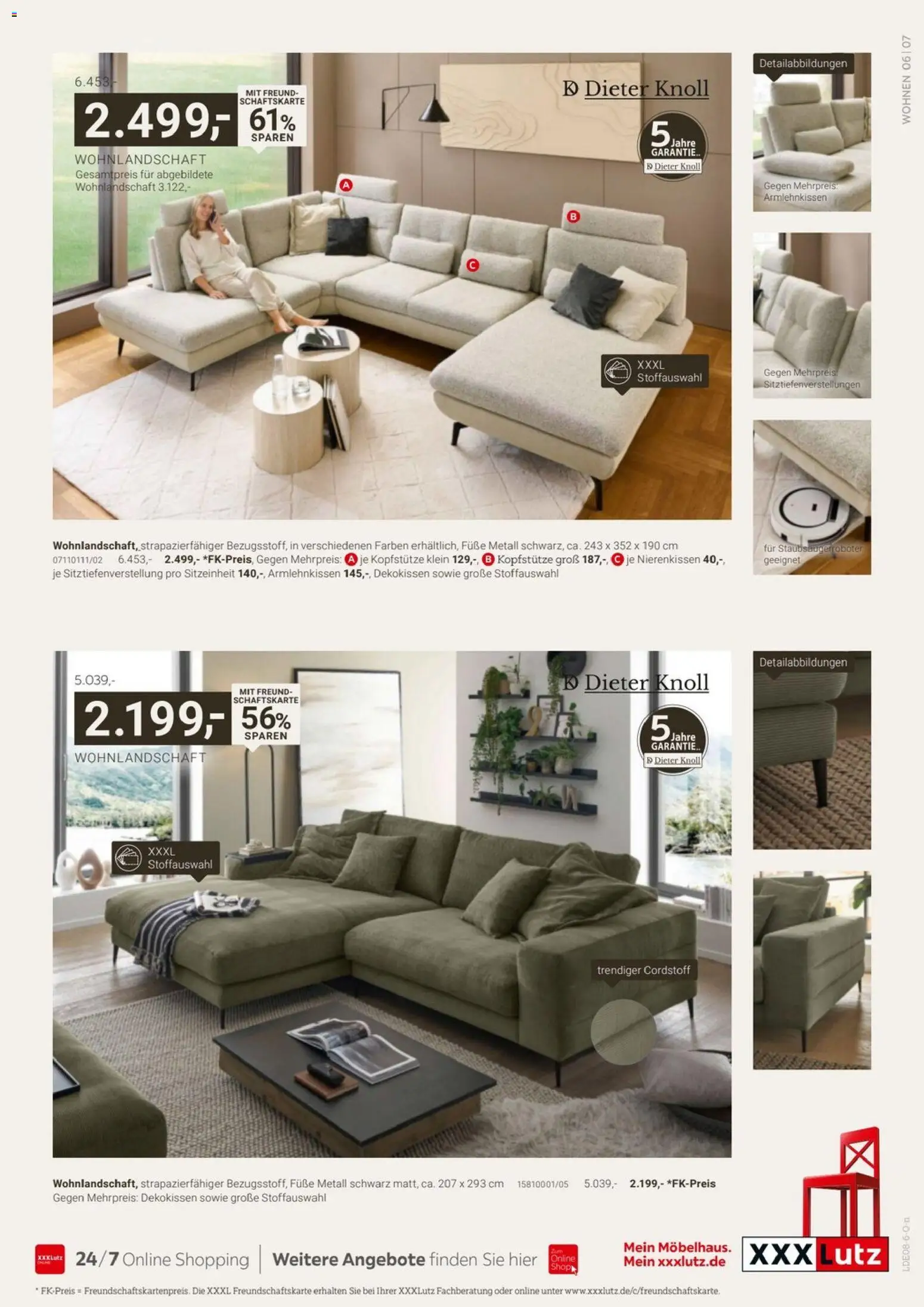 XXXLutz Dieter Knoll Spezial – gültig ab 01.08.2026 | Seite: 7 | Produkte: Wohnlandschaft