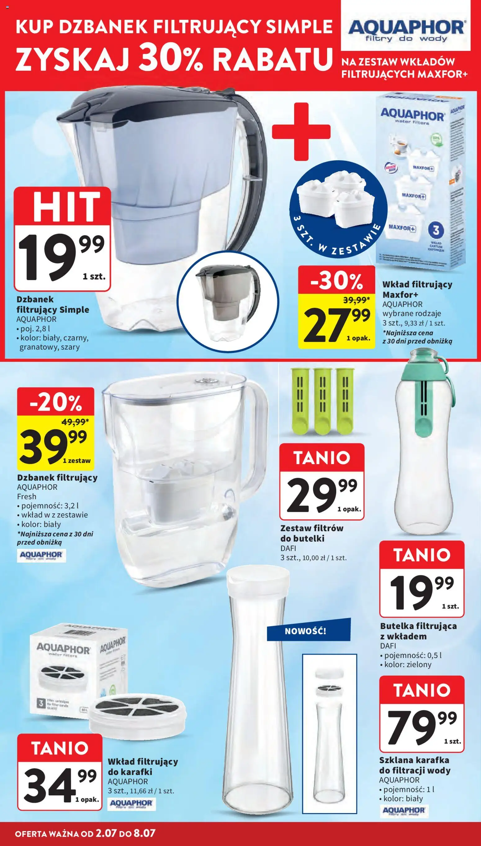Intermarche gazetka od 02.07.2026 | Strona: 40 | Produkty: Dzbanek, Dzbanek filtrujący
