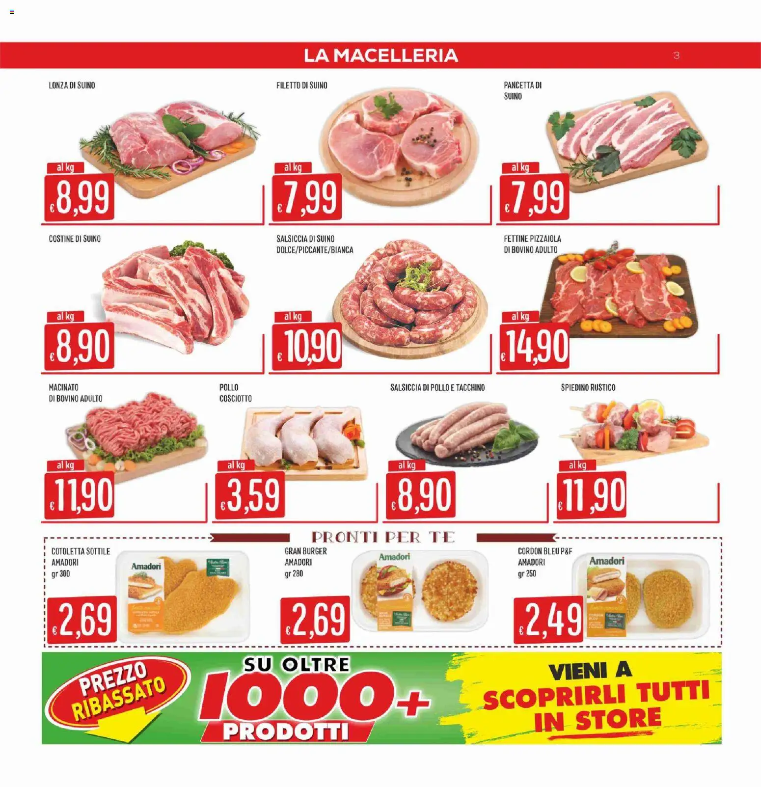 Volantino SISA del 03/09/2026 | Pagina: 3 | Prodotti: Bovino, Pollo, Tè, Tacchino