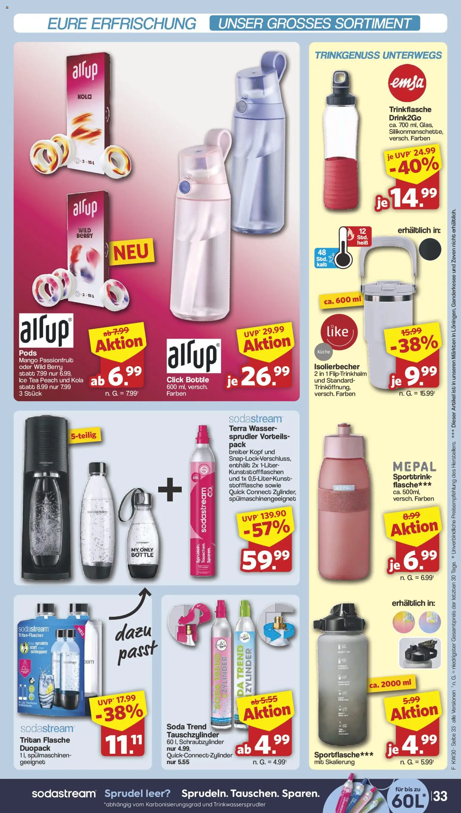 Famila Nordwest Prospekt – gültig ab 20.07.2026 | Seite: 35 | Produkte: Küche, Wasser, Mango, Sodastream