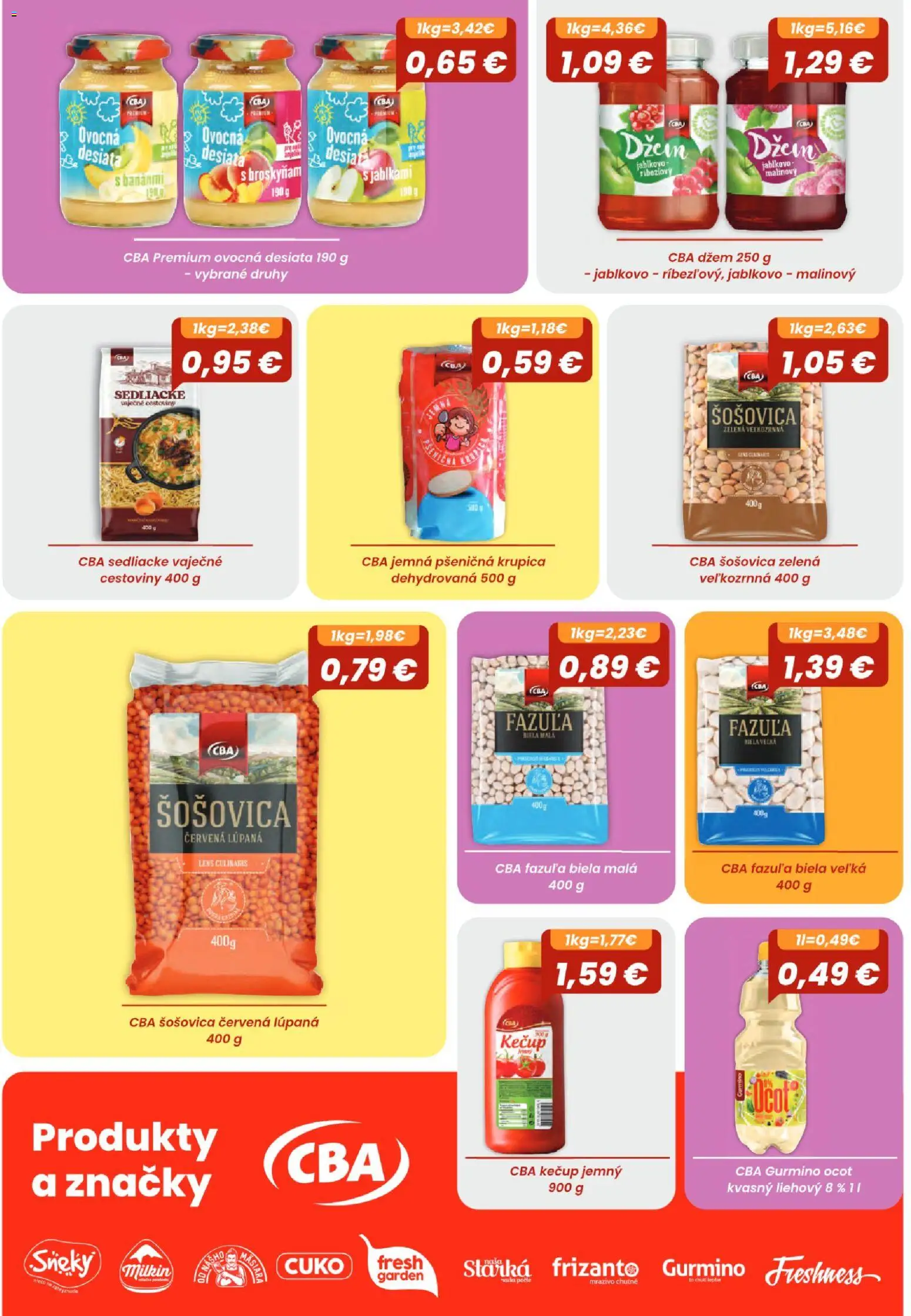 Nové Sintra akcie – leták je platný od 06.08.2026 | Strana: 30 | Produkty: Fazuľa, Šošovica, Kečup, Krupica