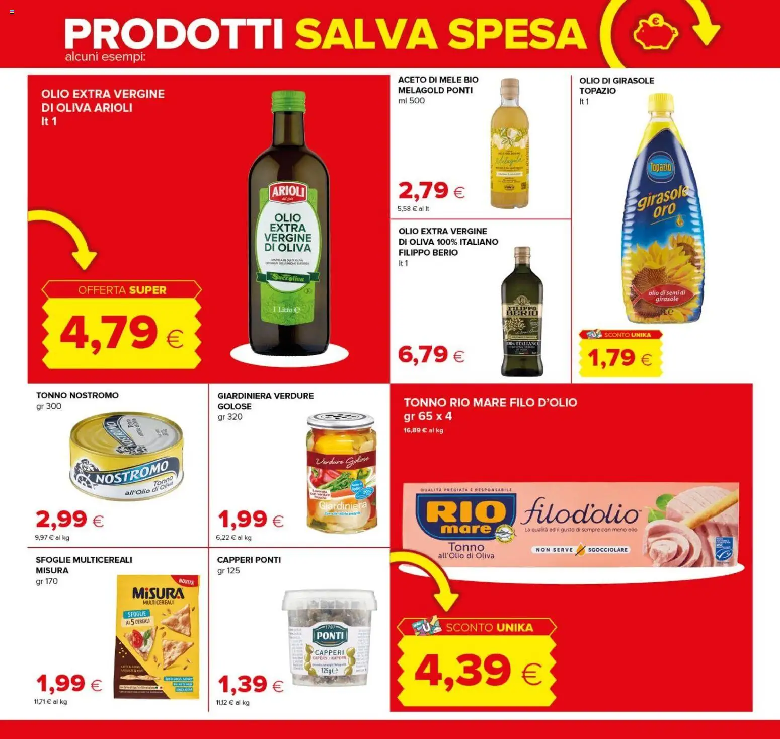 Volantino Oasi del 08/10/2026 | Pagina: 12 | Prodotti: Cereali, Verdure, Olio di girasole, Olio di semi di girasole