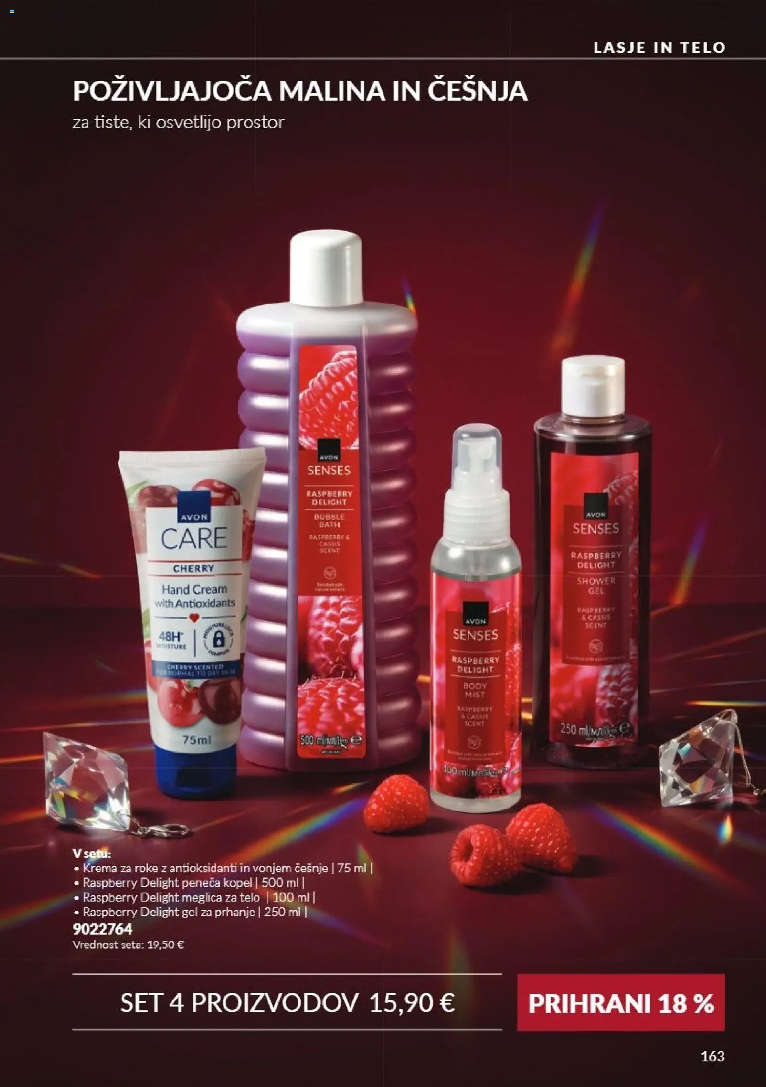 Novi Avon katalog ponudbe – veljaven od 01.11.2026 | Stran: 163 | Izdelki: Kopel, Peneča kopel, Krema, Krema za roke