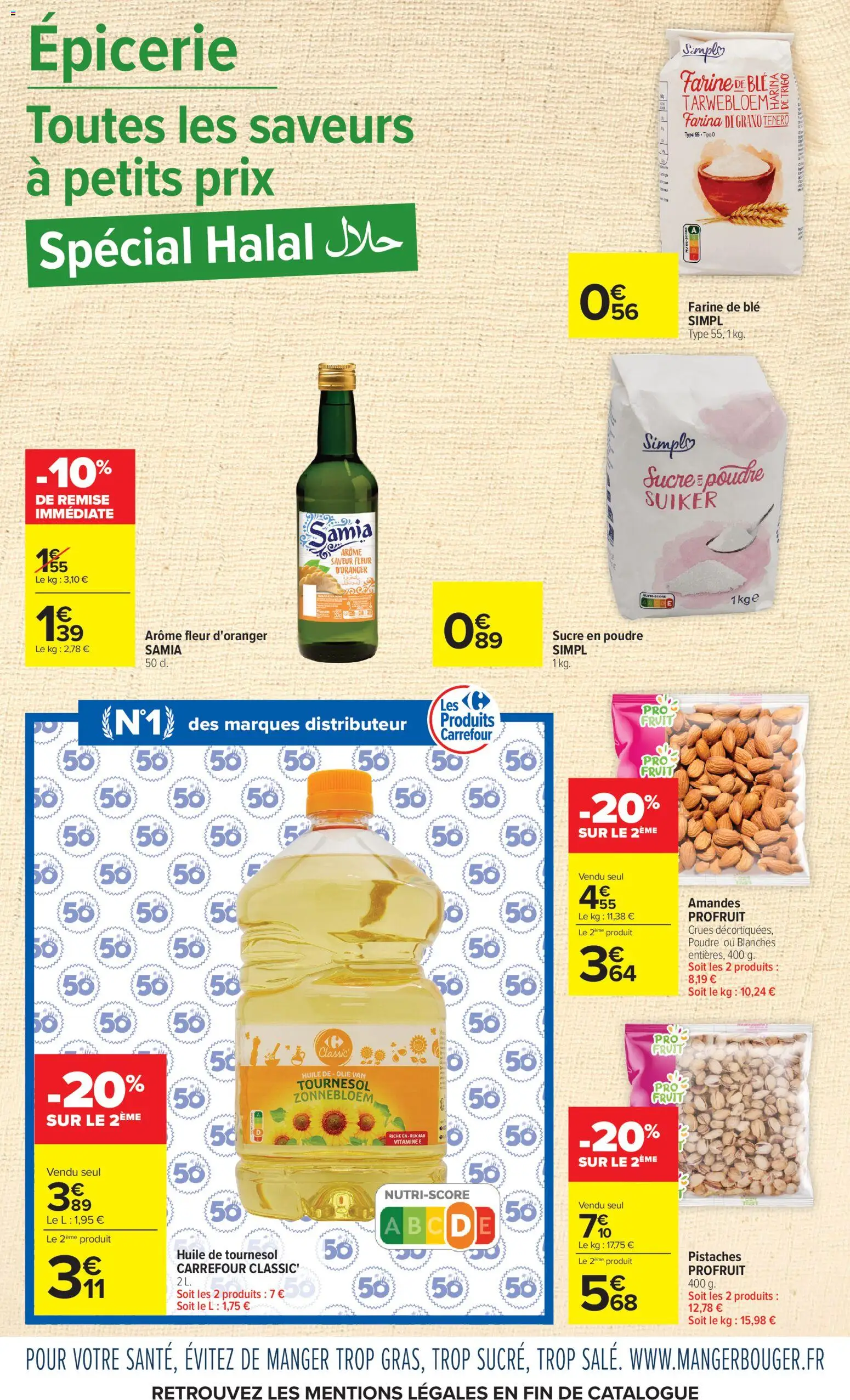 {H1} | Page: 13 | Produits: Sucre, Farine, Fleur d'oranger, Huile