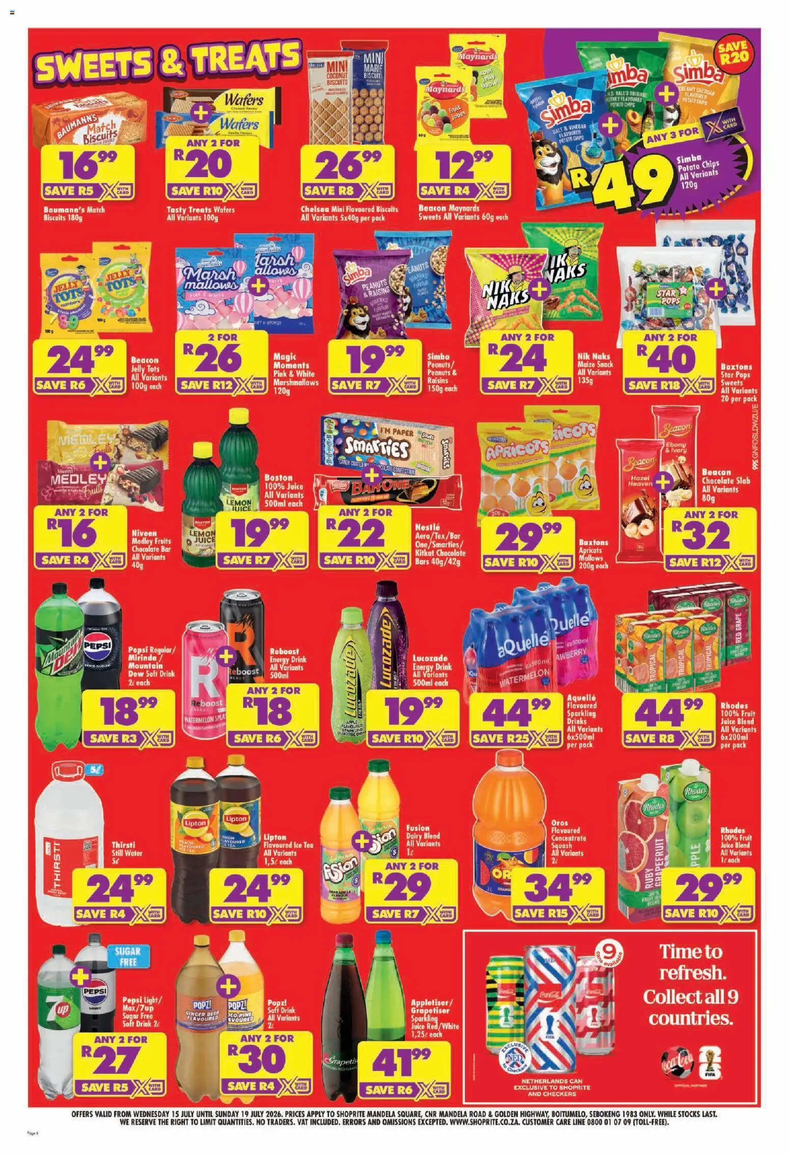 New Shoprite catalogue – valid from 15/07/2026 | Page: 6 | Products: Vinegar, Grapefruit, Dairy blend, Salt