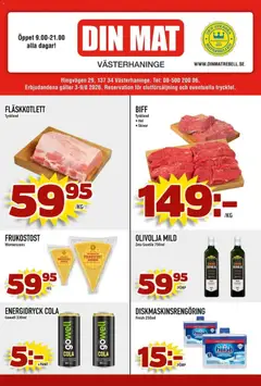 Din Mat erbjudanden - Förhandsvisning av reklamblad från butik Din Mat aktuell från 03/08/2026