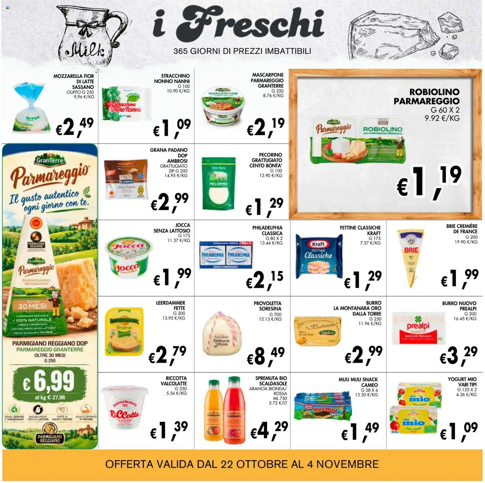 Volantino Coal del 22/10/2026 | Pagina: 12 | Prodotti: Mozzarella, Grana Padano, Formaggio fresco, Mascarpone