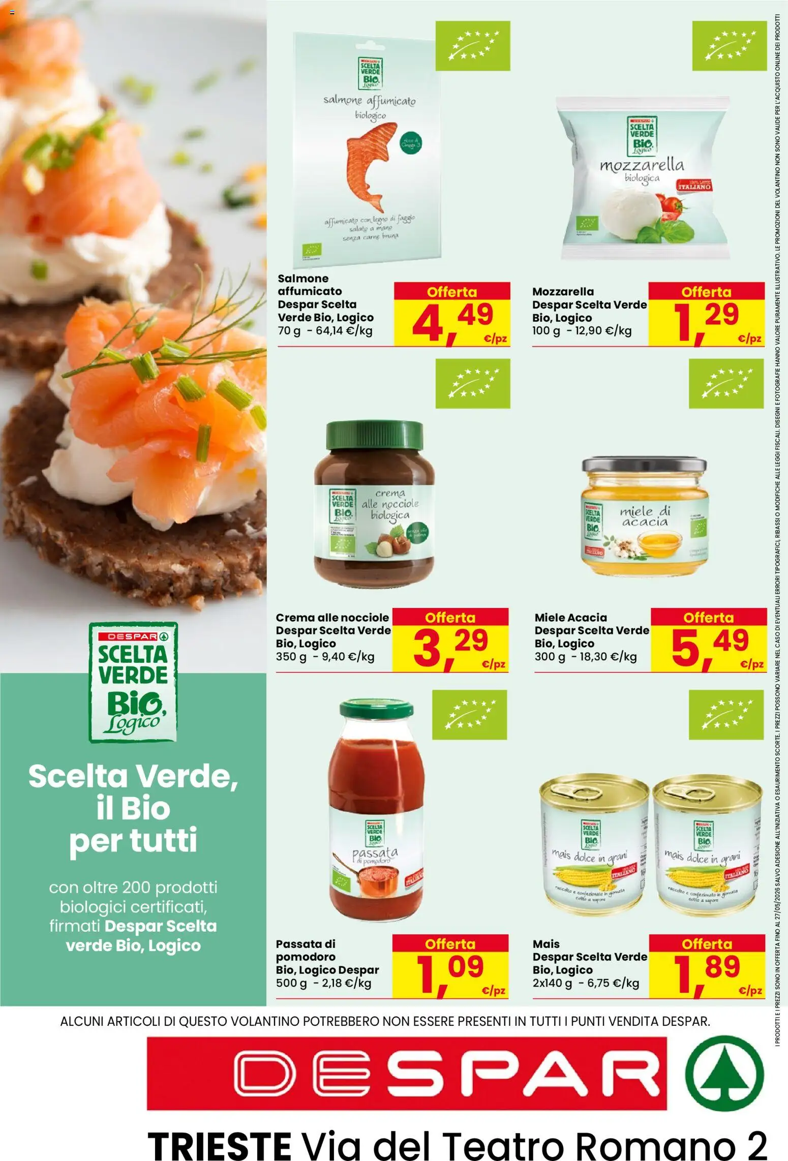 Volantino Despar del 14.05.2026 | Pagina: 20 | Prodotti: Crema, Salmone, Pomodoro, Miele