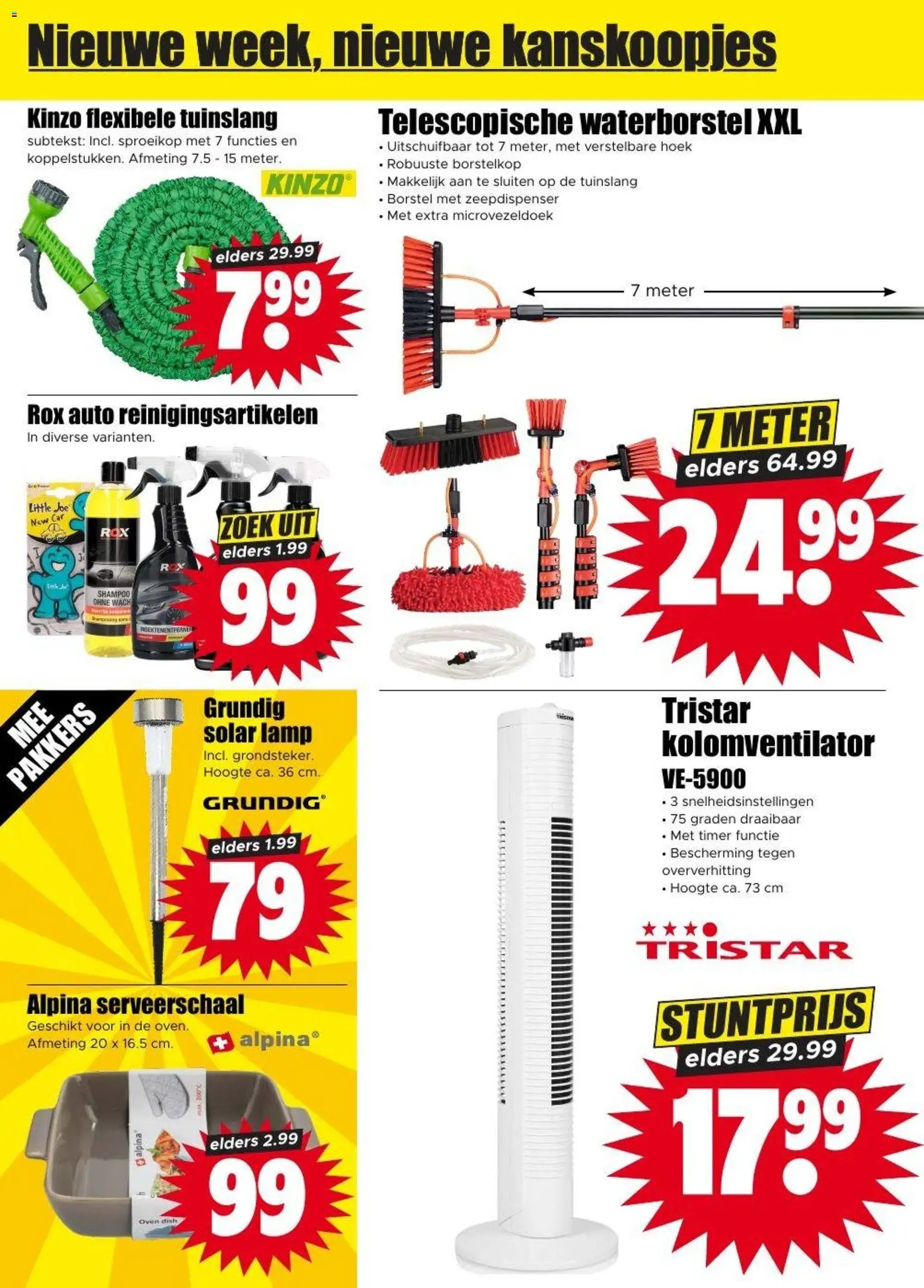 {H1} | Pagina: 24 | Producten: Tuinslang, Oven, Lamp, Borstel