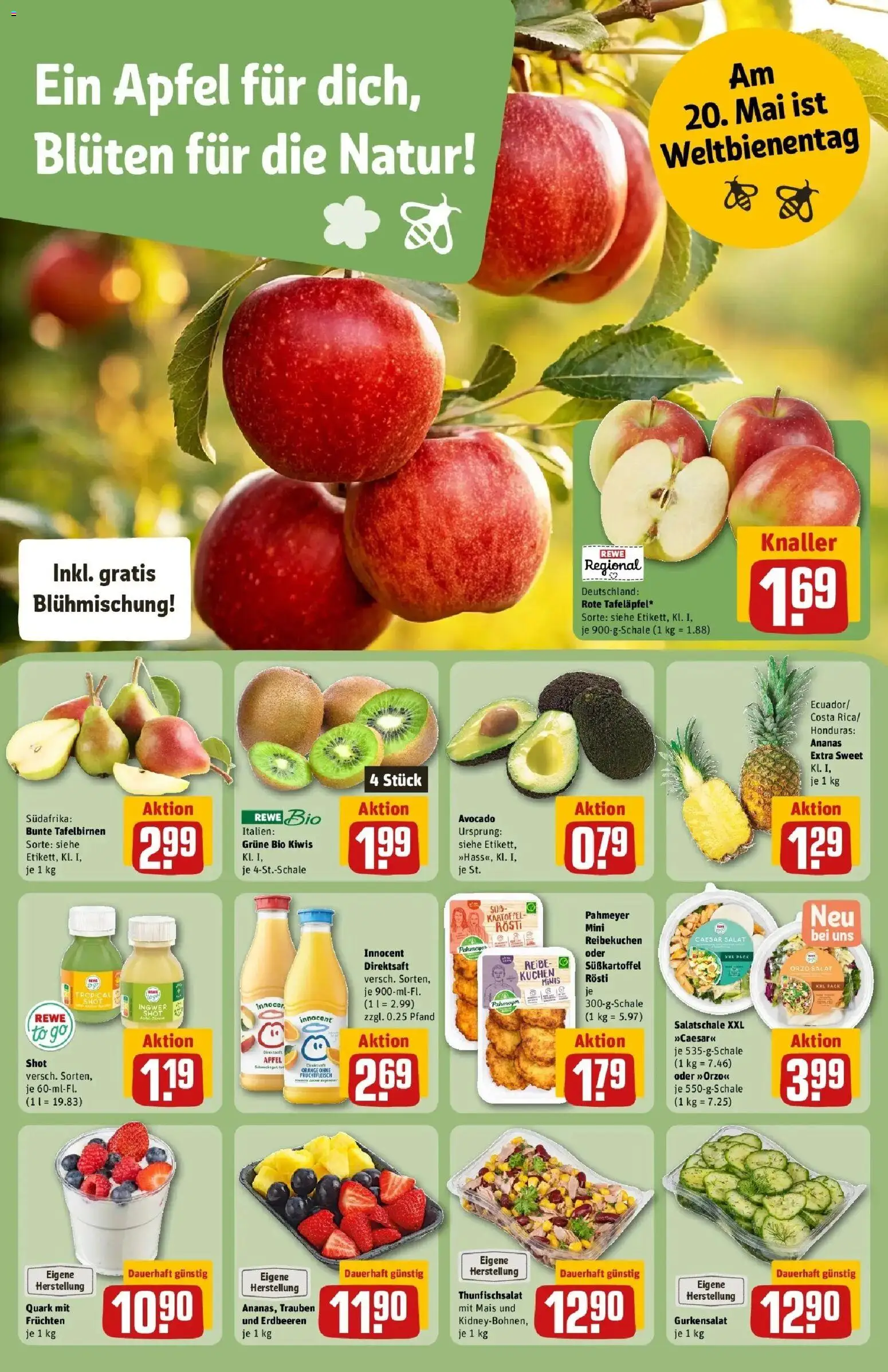 Rewe Prospekt Hamburg 50 (Altona)	 – gültig ab 10.05.2026 | Seite: 8 | Produkte: Quark, Ananas, Avocado, Salat