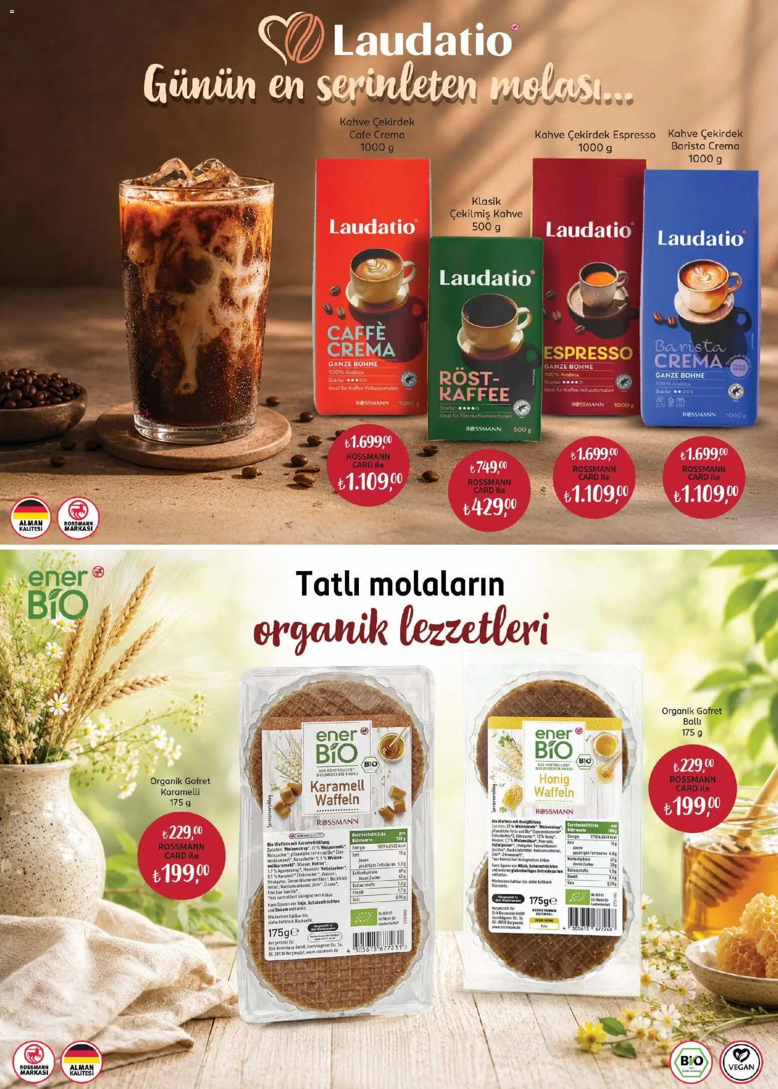 Rossmann - Ağustos Ev & Yaşam Kataloğu - 30 Temmuz 2026 tarihinden itibaren geçerlidir | Sayfa: 15 | Ürünler: Gofret, Kahve