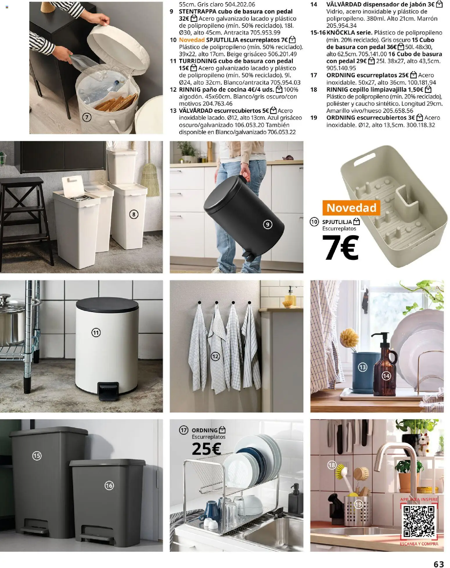 IKEA - Accesorios y decoración │ válido desde el 01/09/2026 | Página: 63 | Productos: Cepillo, Jabón, Dispensador de jabón, Dispensador