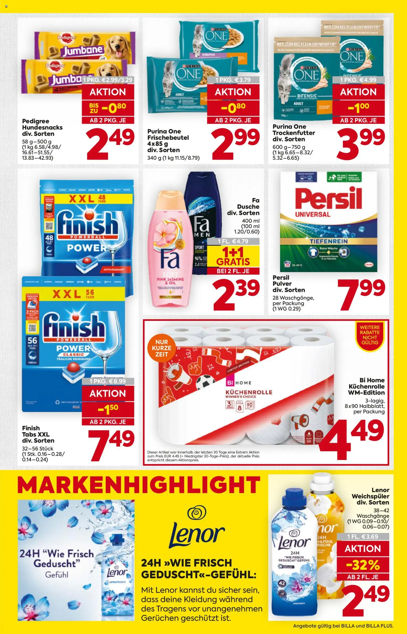 Billa AT akciós ujság - amely érvényes a következő dátumtól: 28.05.2026 | Oldal: 15 | Termékek: Persil, Purina one