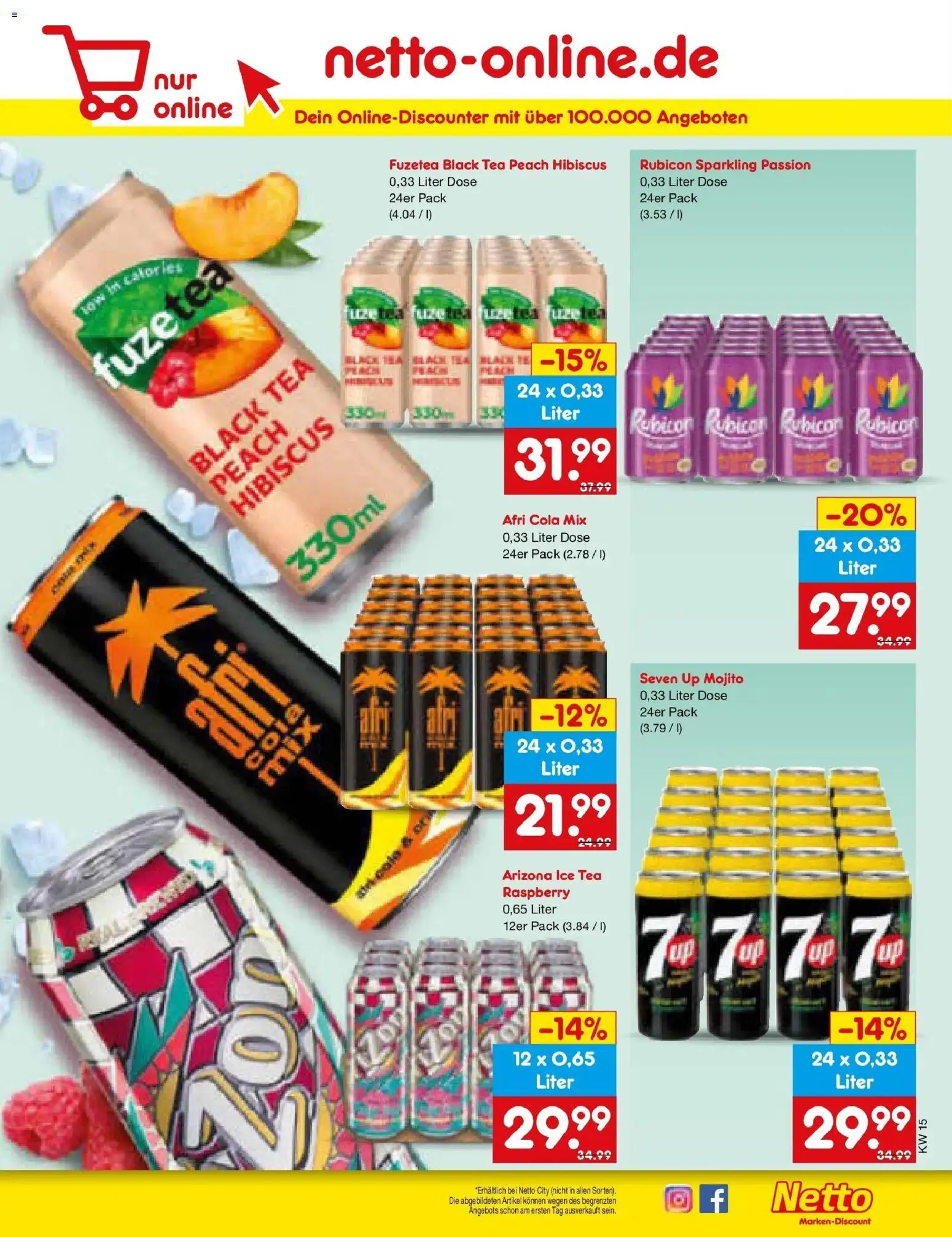 Netto Marken-Discount Prospekt Hamburg	 – gültig ab 07.04.2026 | Seite: 59 | Produkte: Fuze tea, Cola