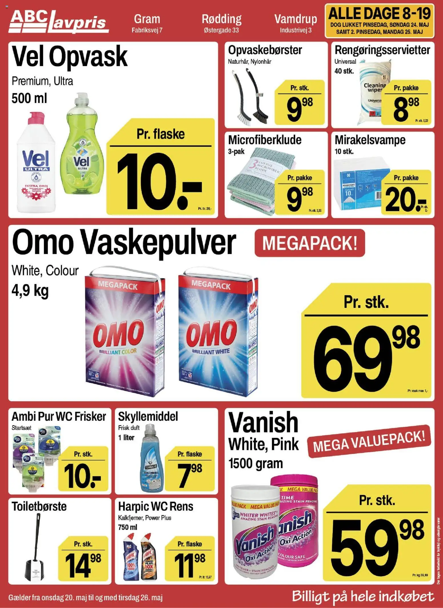 Abc Lavpris tilbudsavis – gyldig fra 20.05.2026 | Side: 14 | Produkter: Duft, Vaskepulver, Skyllemiddel
