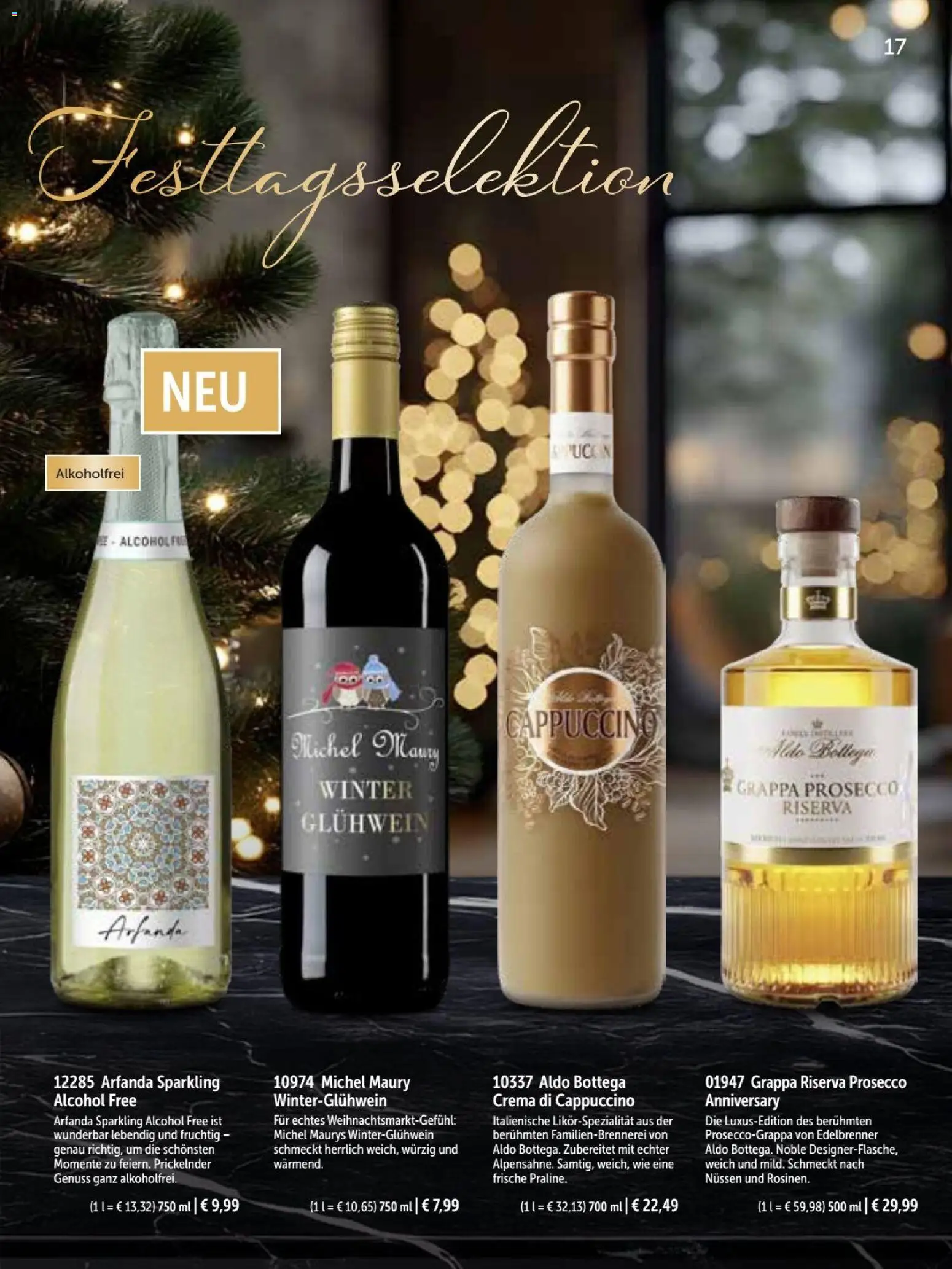 Bofrost Katalog Weihnachten 2026 – gültig ab 26.10.2026 | Seite: 17 | Produkte: Rosinen, Prosecco