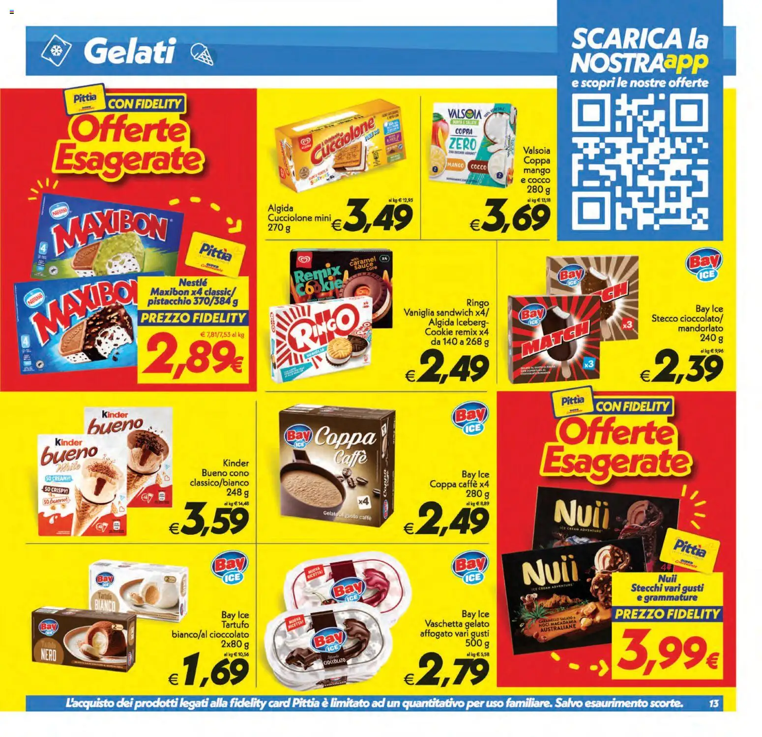 Volantino SuperConveniente del 01/09/2026 | Pagina: 13 | Prodotti: Tartufo, Caffè, Gelato, Mango