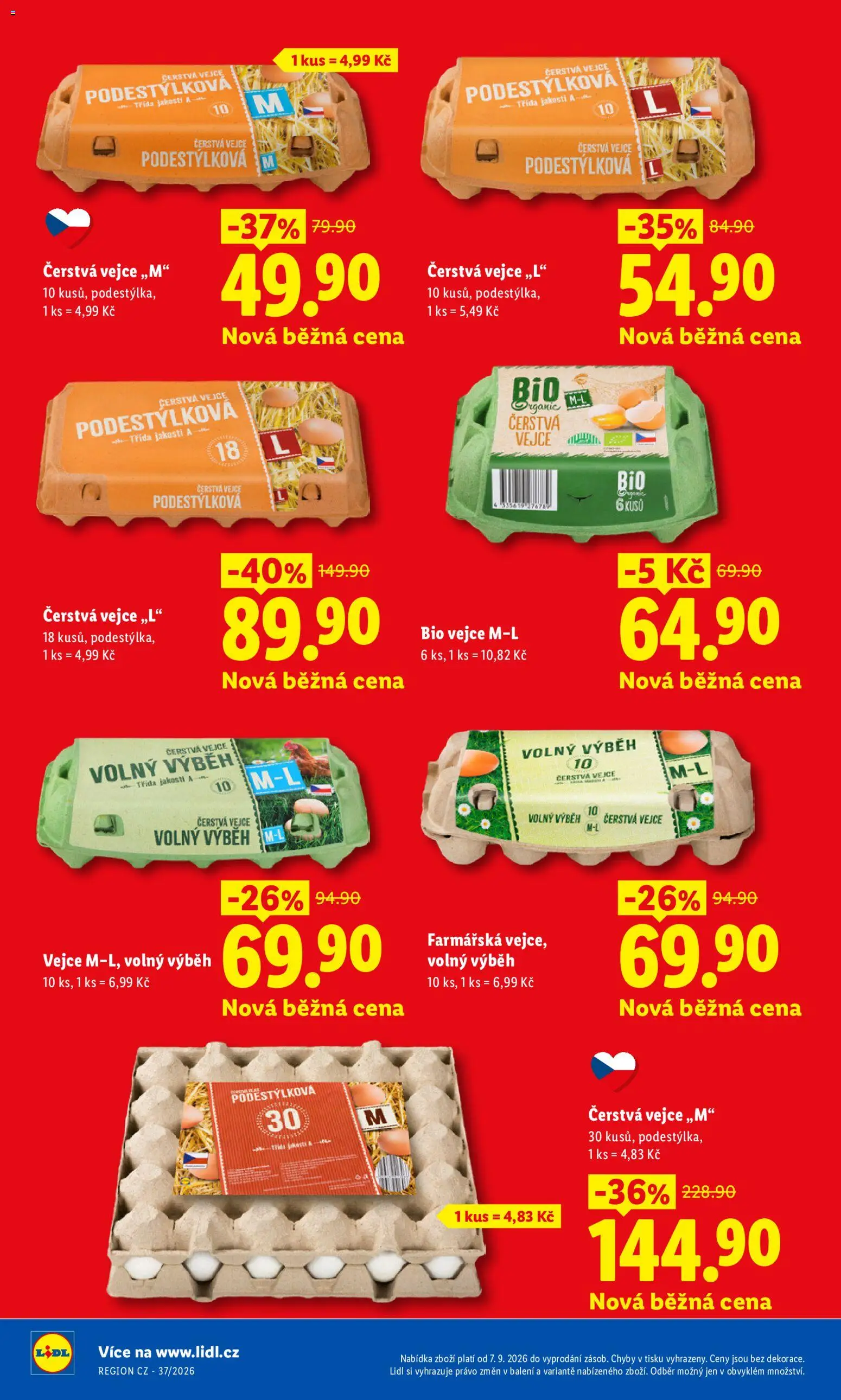 Lidl leták - Pro čistou domácnost máme všechno od 07.09.2026 | Strana: 24 | Produkty: Vejce